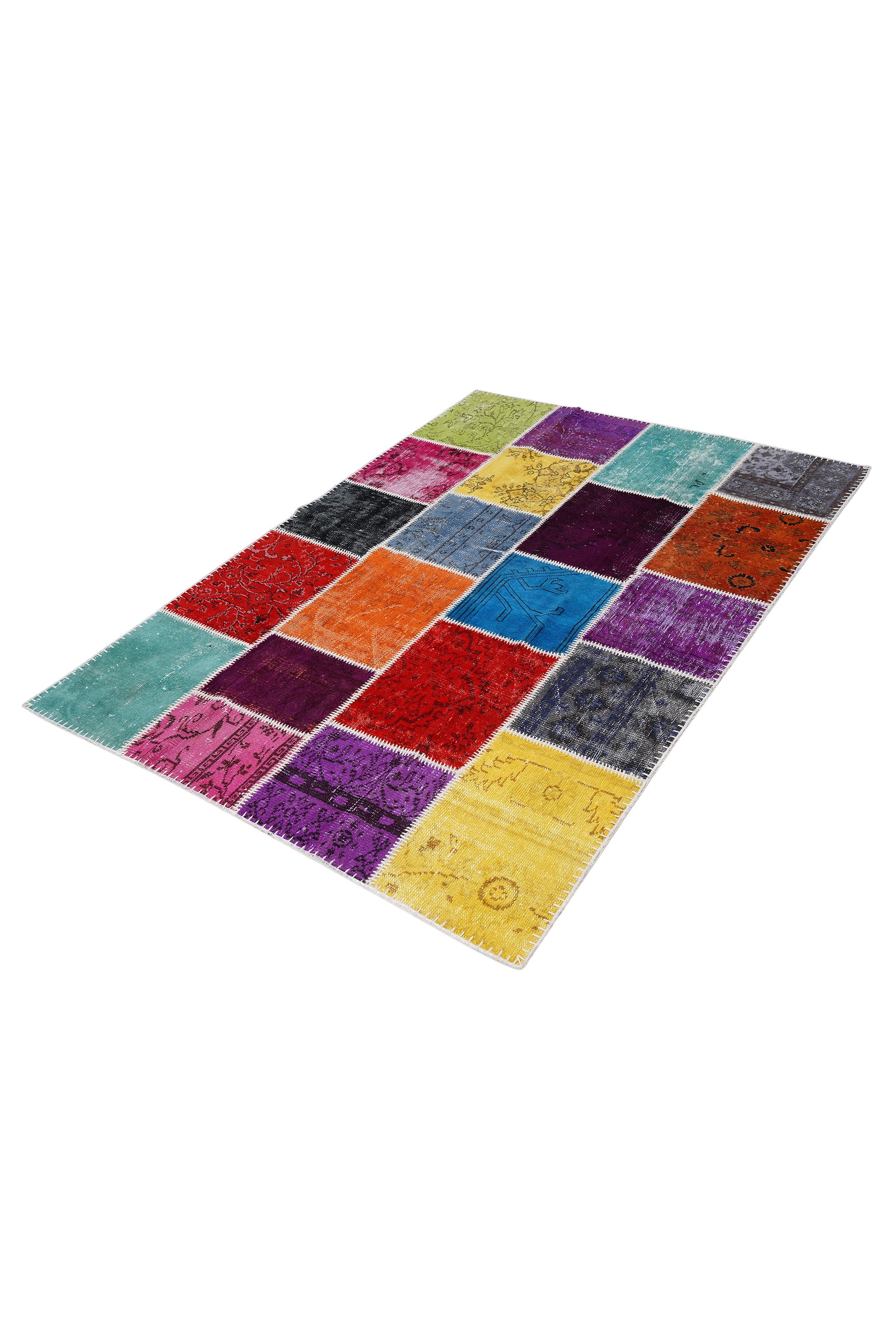 Naar Halı Patchwork El Yapımı Dekoratif Halı — detay 2