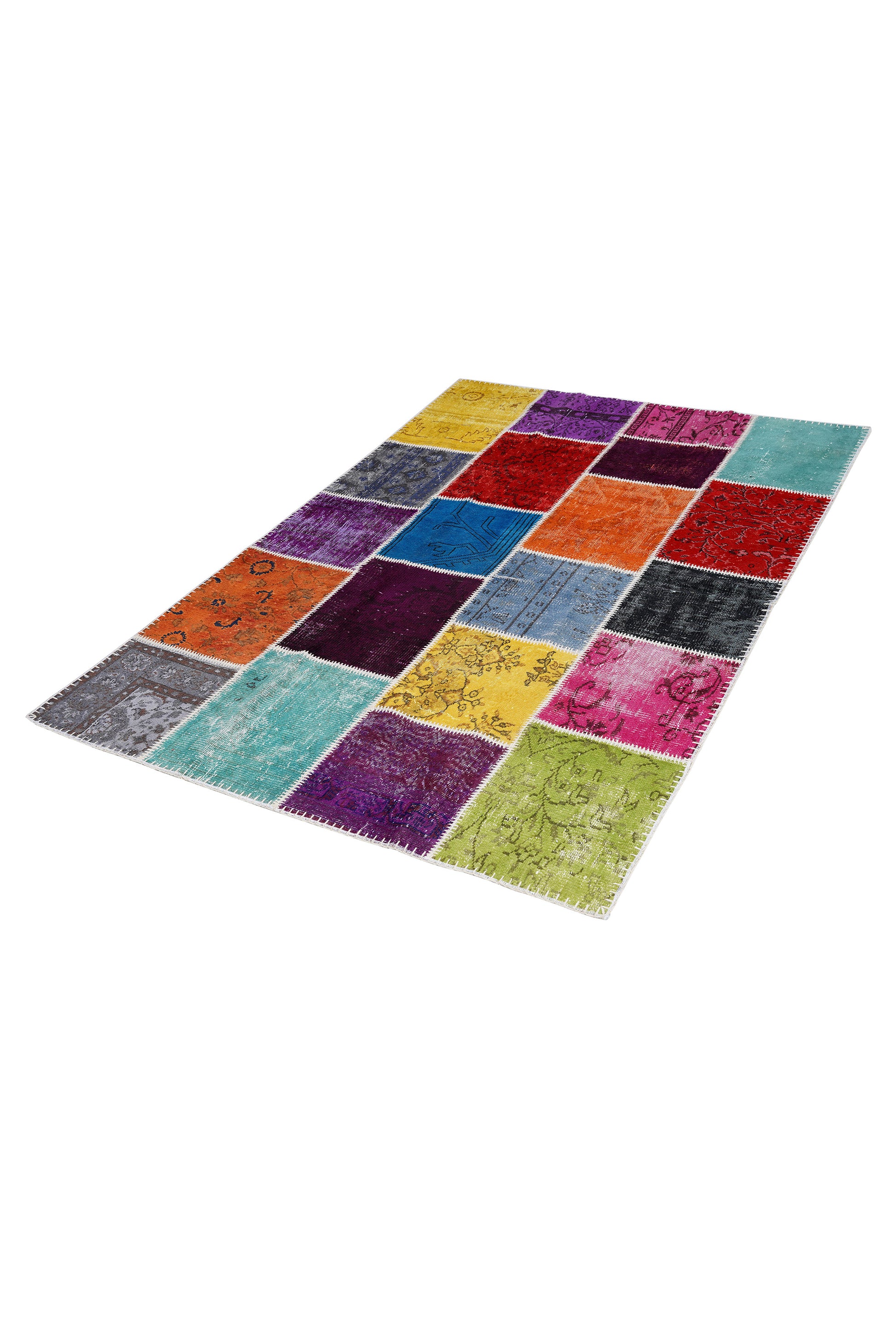 Naar Halı Patchwork El Yapımı Dekoratif Halı — detay 4