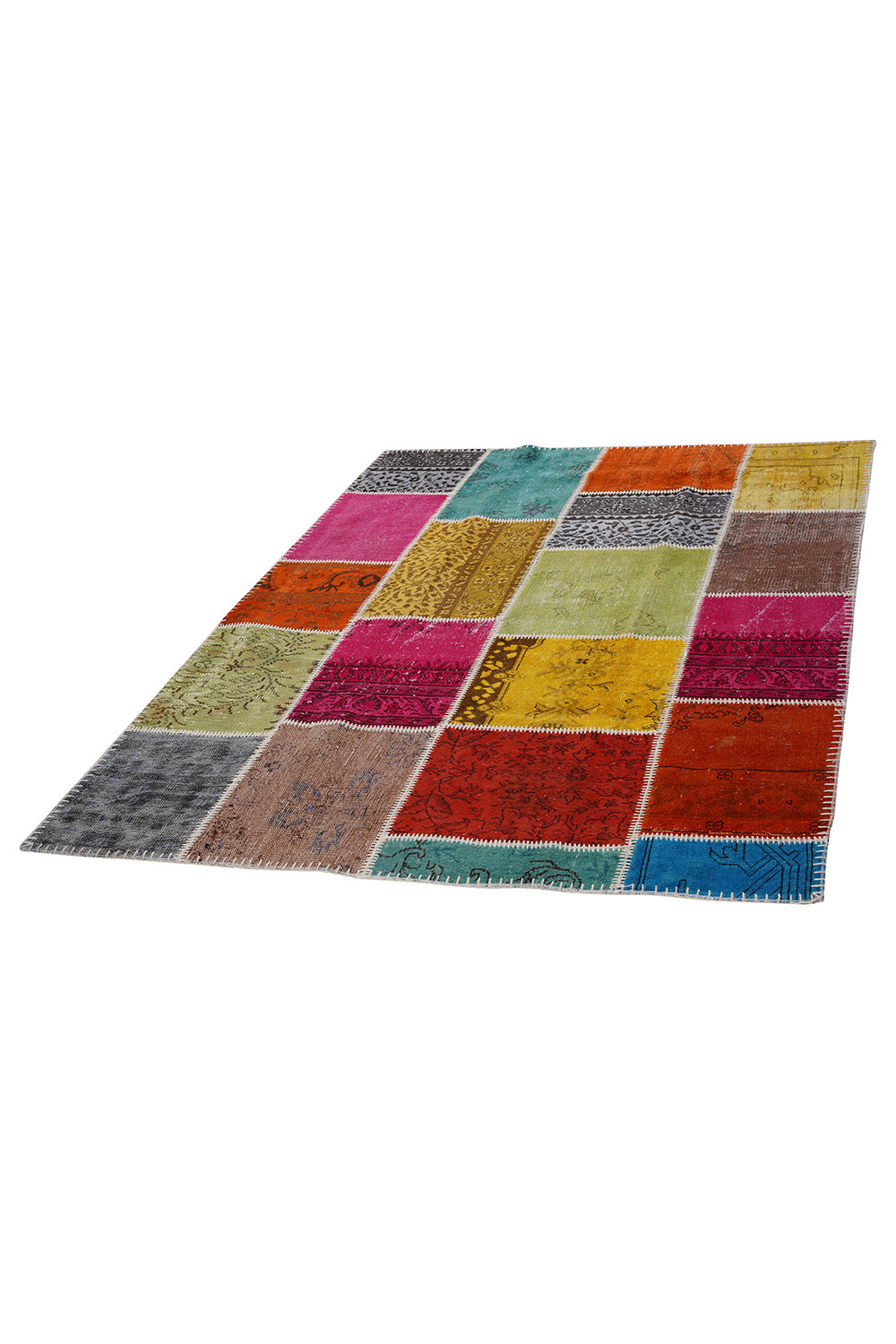 Naar Halı Patchwork El Yapımı Dekoratif Halı — detay 2
