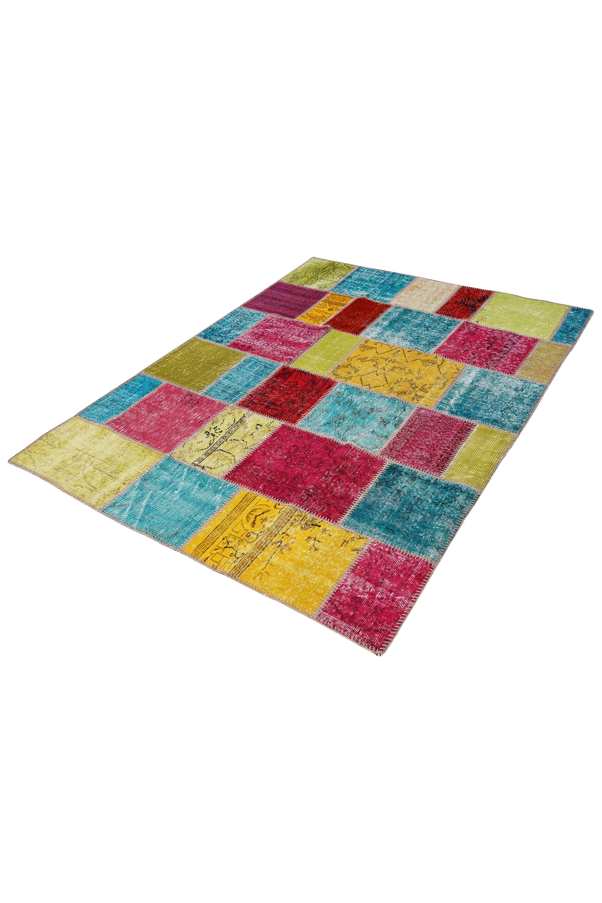Naar Halı Patchwork El Yapımı Dekoratif Halı — detay 2