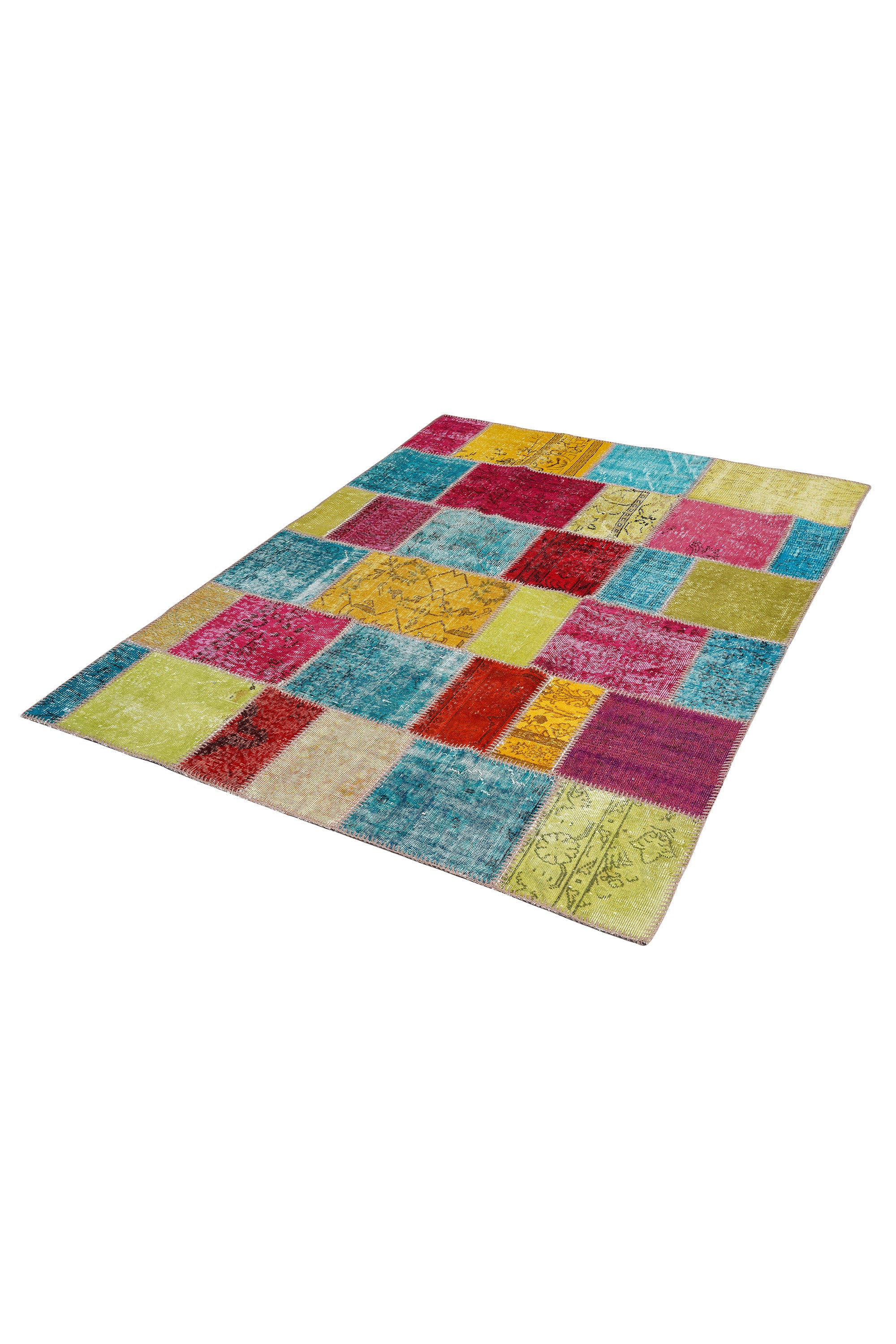 Naar Halı Patchwork El Yapımı Dekoratif Halı — detay 4