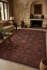 RHMN Afgan Orjin El Dokuma Yün Halı 208x306 - Afgan el dokuma hali mockup