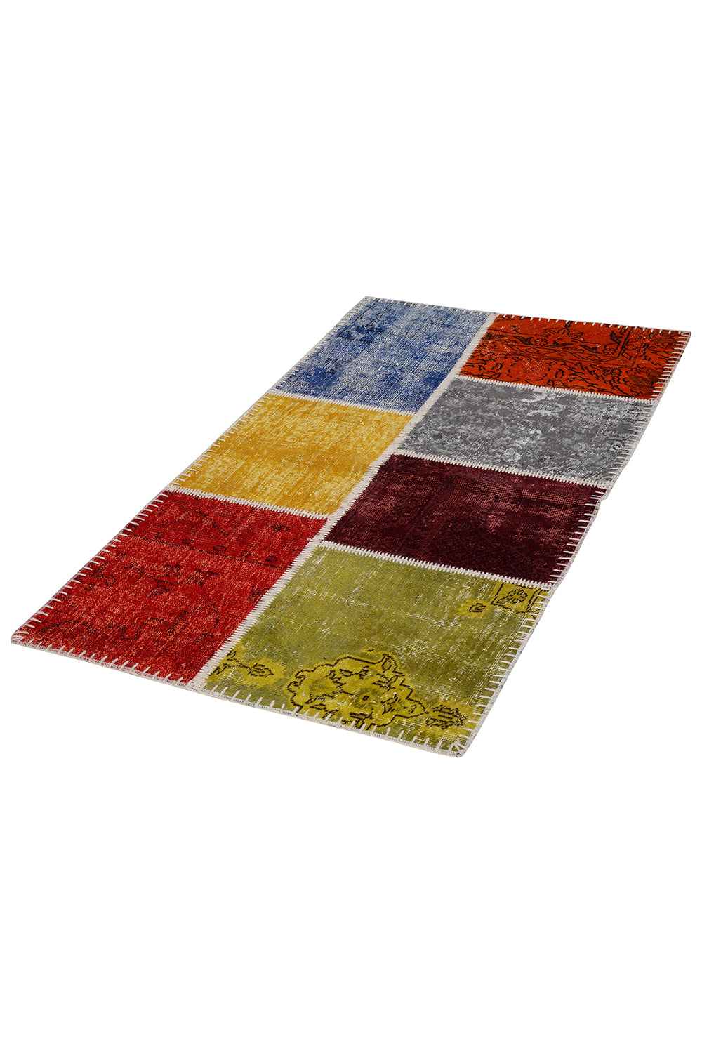 Naar Halı Patchwork El Yapımı Dekoratif Halı — detay 2