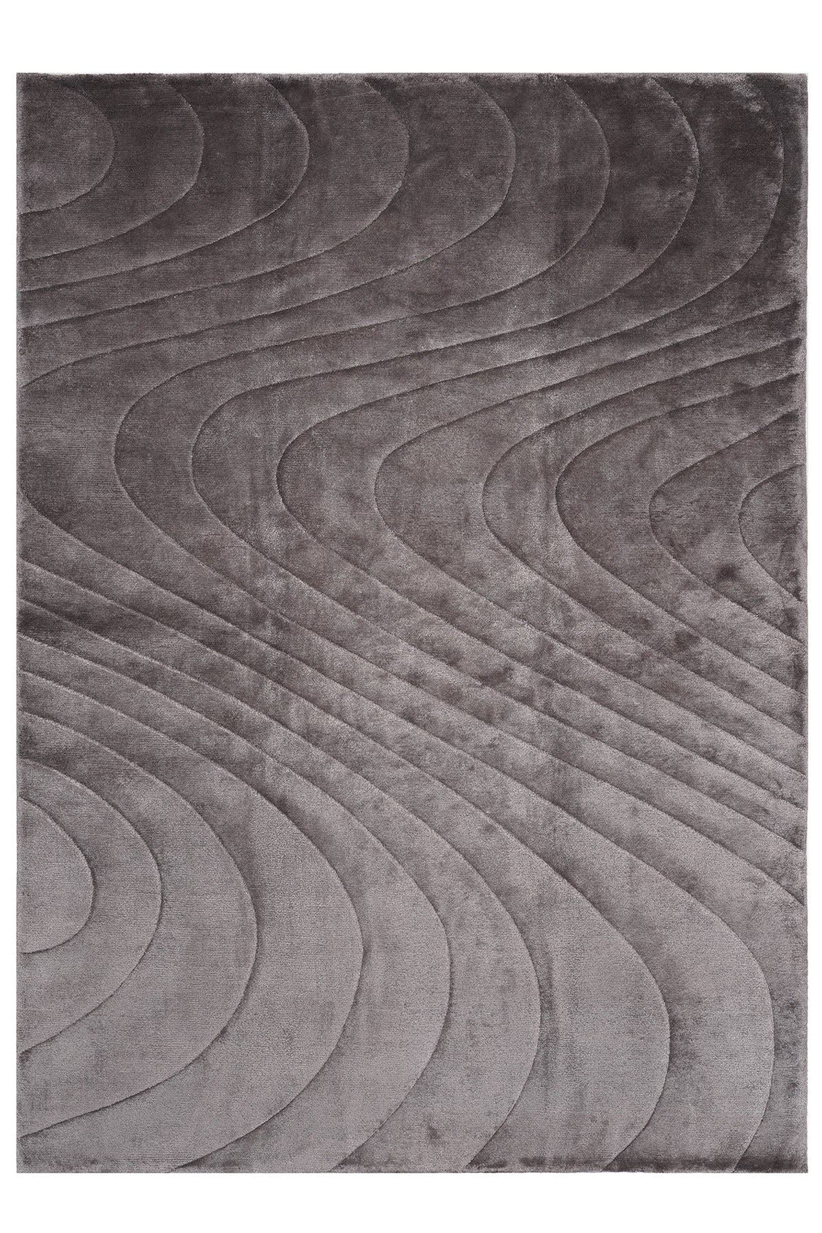 Nepal 3536 El Dokuma Kalın Bambu Halı 170x240 - Kahverengi — üstten görünüm