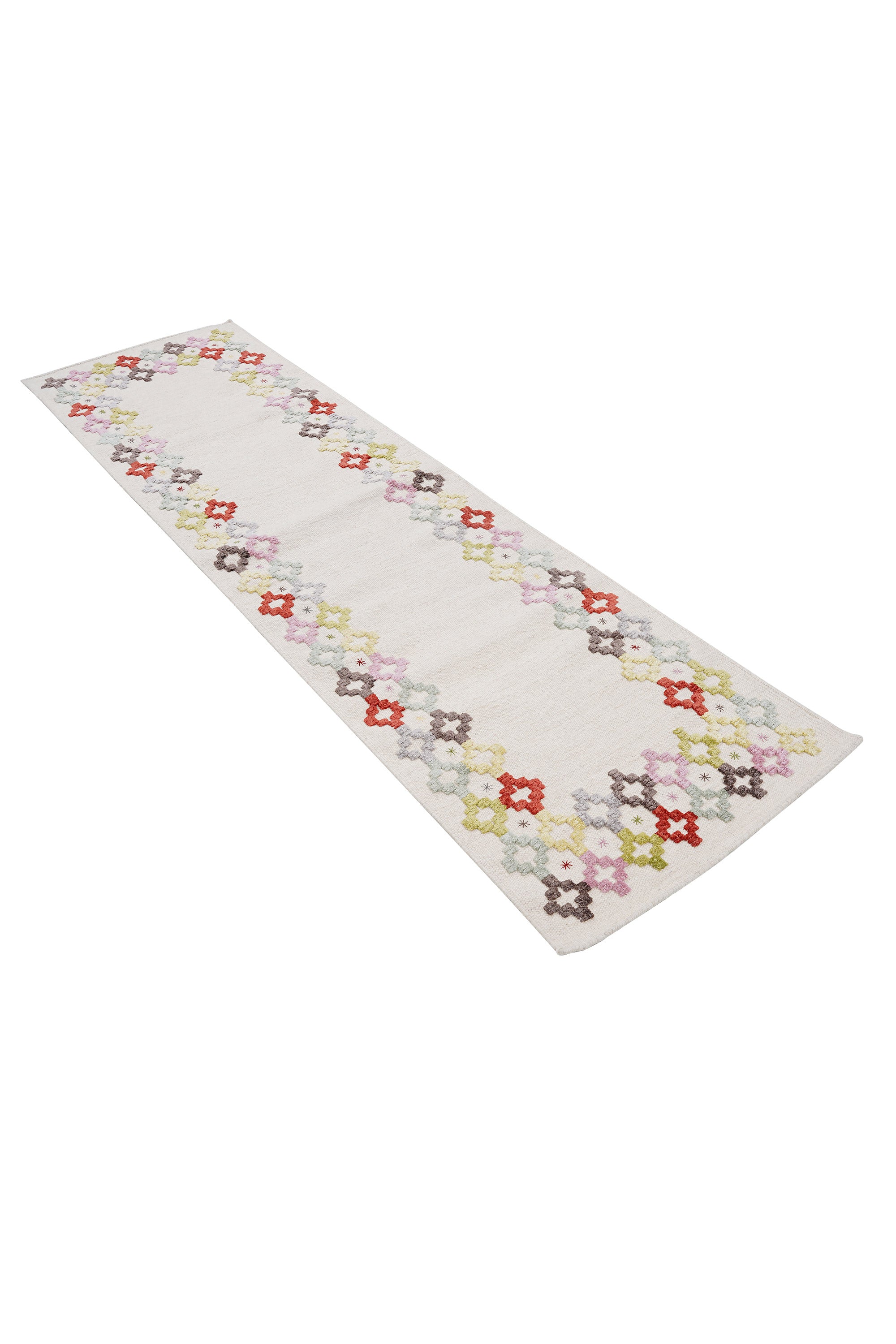 Nepal 3655 El Dokuma Kalın Yün Kilim — detay 4