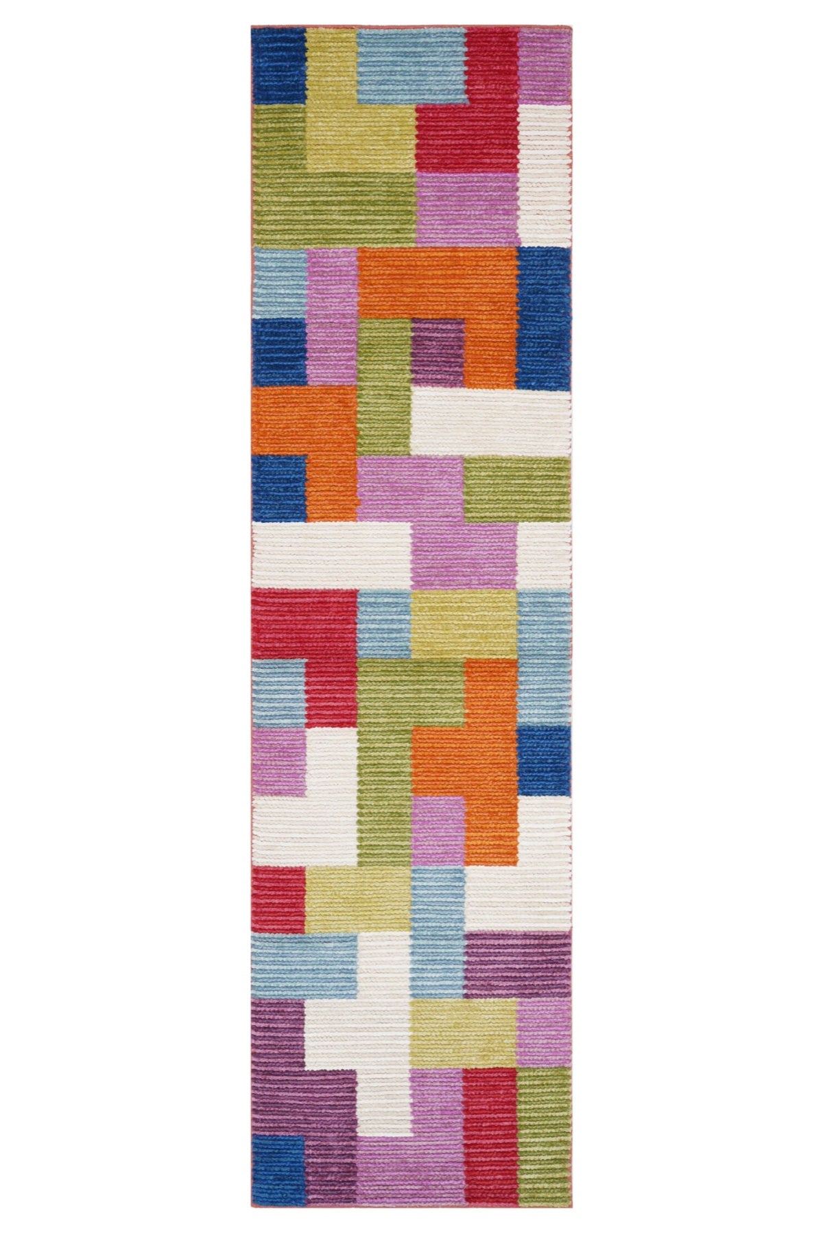 Nepal 3649 El Dokuma Kalın Yün Kilim — üstten görünüm