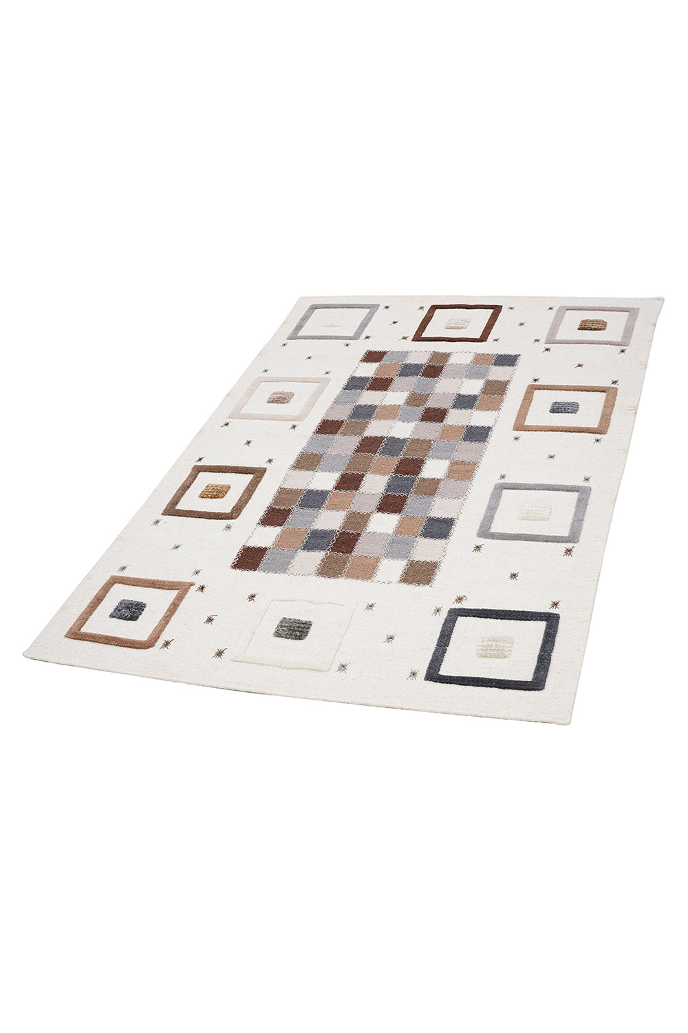 Nepal 3589 El Dokuma Kalın Yün Kilim — detay 2