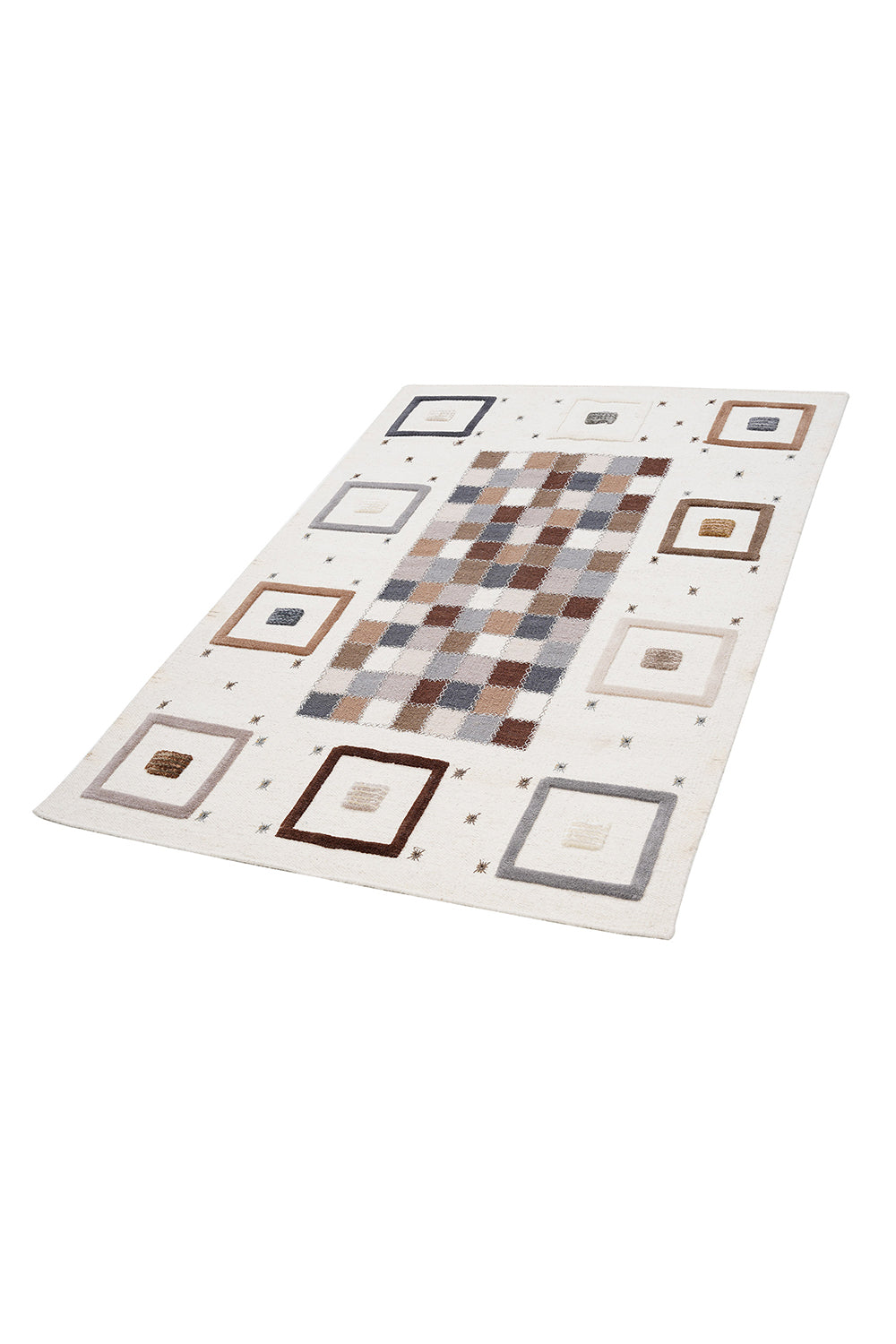 Nepal 3589 El Dokuma Kalın Yün Kilim — detay 4