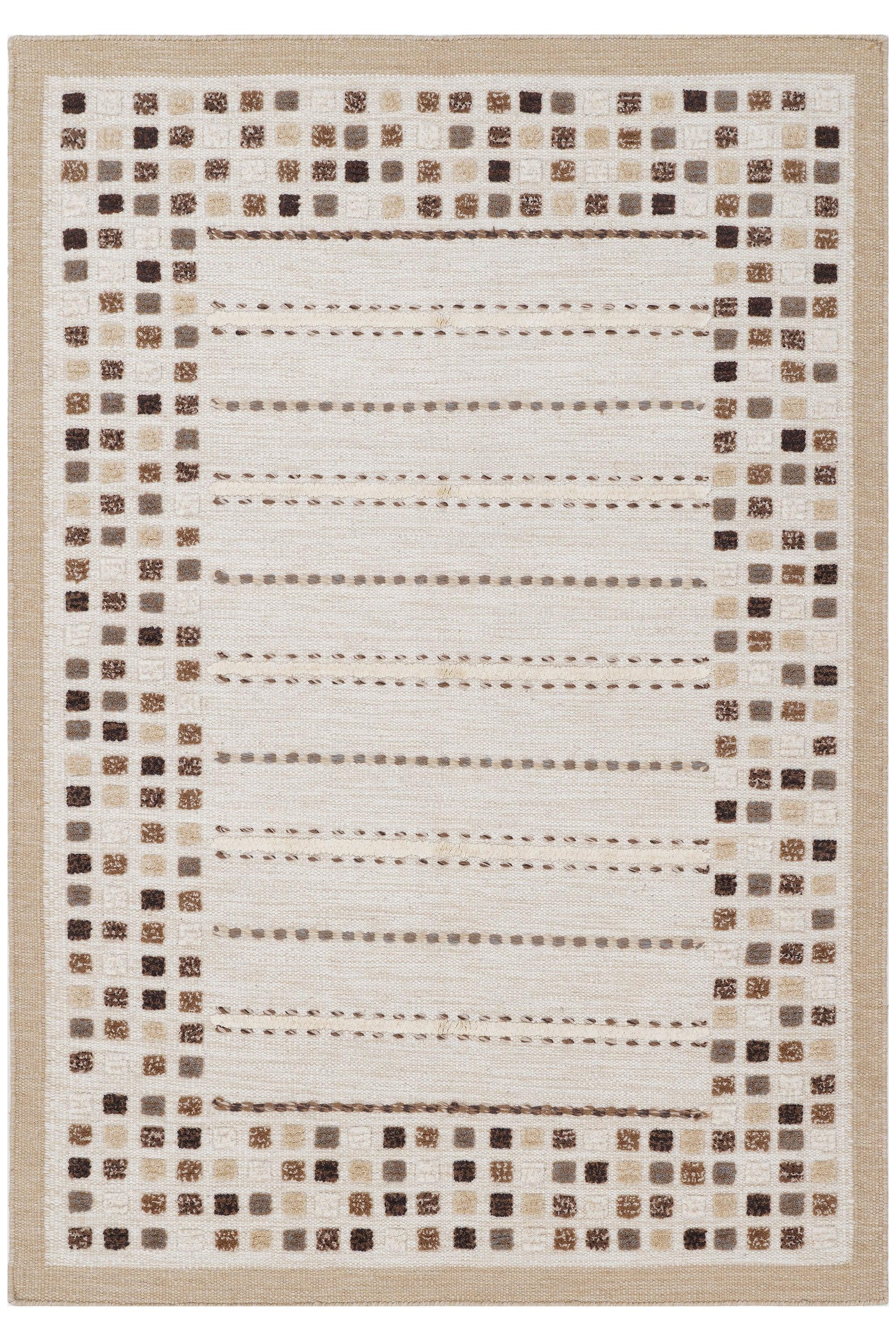 Nepal 3587 El Dokuma Kalın Yün Kilim — üstten görünüm