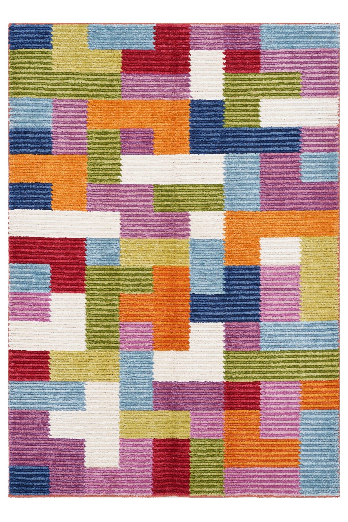 Nepal 3586 El Dokuma Kalın Yün Kilim — üstten görünüm
