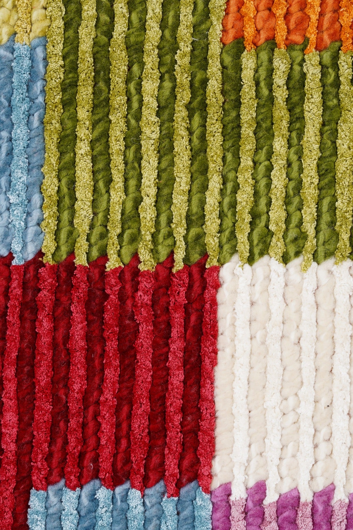 Nepal 3586 El Dokuma Kalın Yün Kilim — detay 2