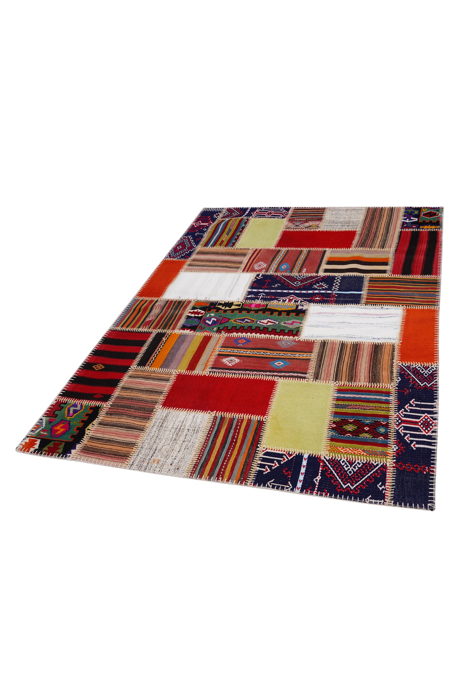 Naar Halı Patchwork El Yapımı Dekoratif Halı — detay 2
