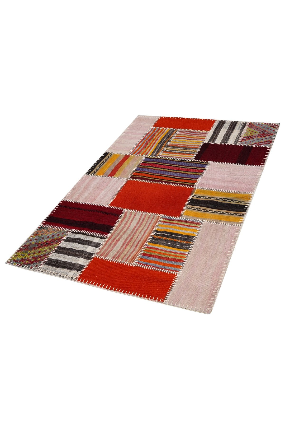 Naar Halı Patchwork El Yapımı Dekoratif Halı — detay 3