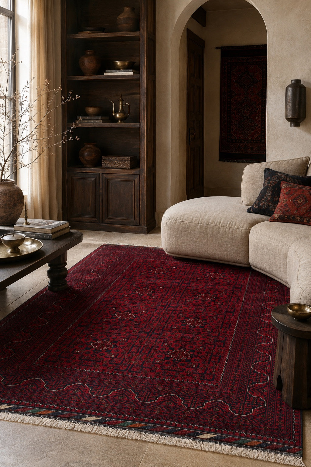 SHB KHAMYAB 175x238 - Afgan el dokuma hali mockup