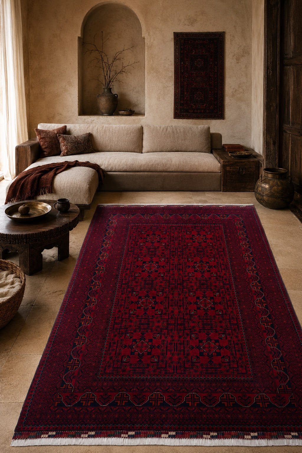 SHB KHAMYAB 166x241 - Afgan el dokuma hali mockup