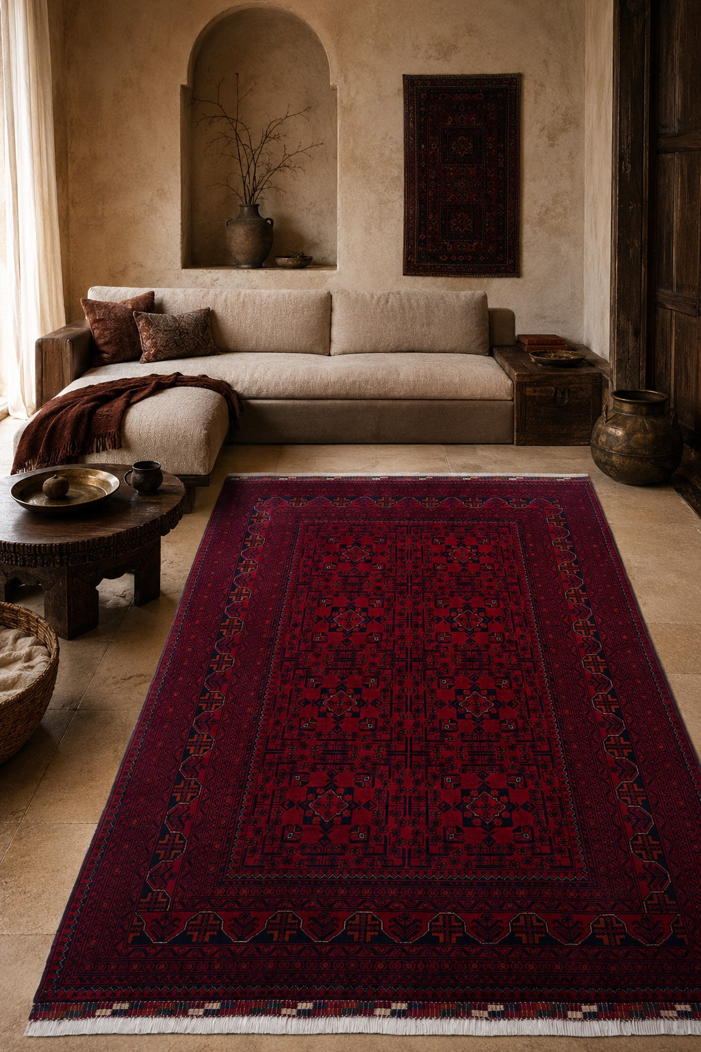 SHB KHAMYAB 166x241 - Afgan el dokuma hali mockup