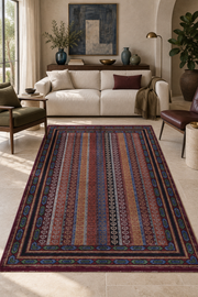 Naar Gloria 5165A Bambu Halı - Bordo