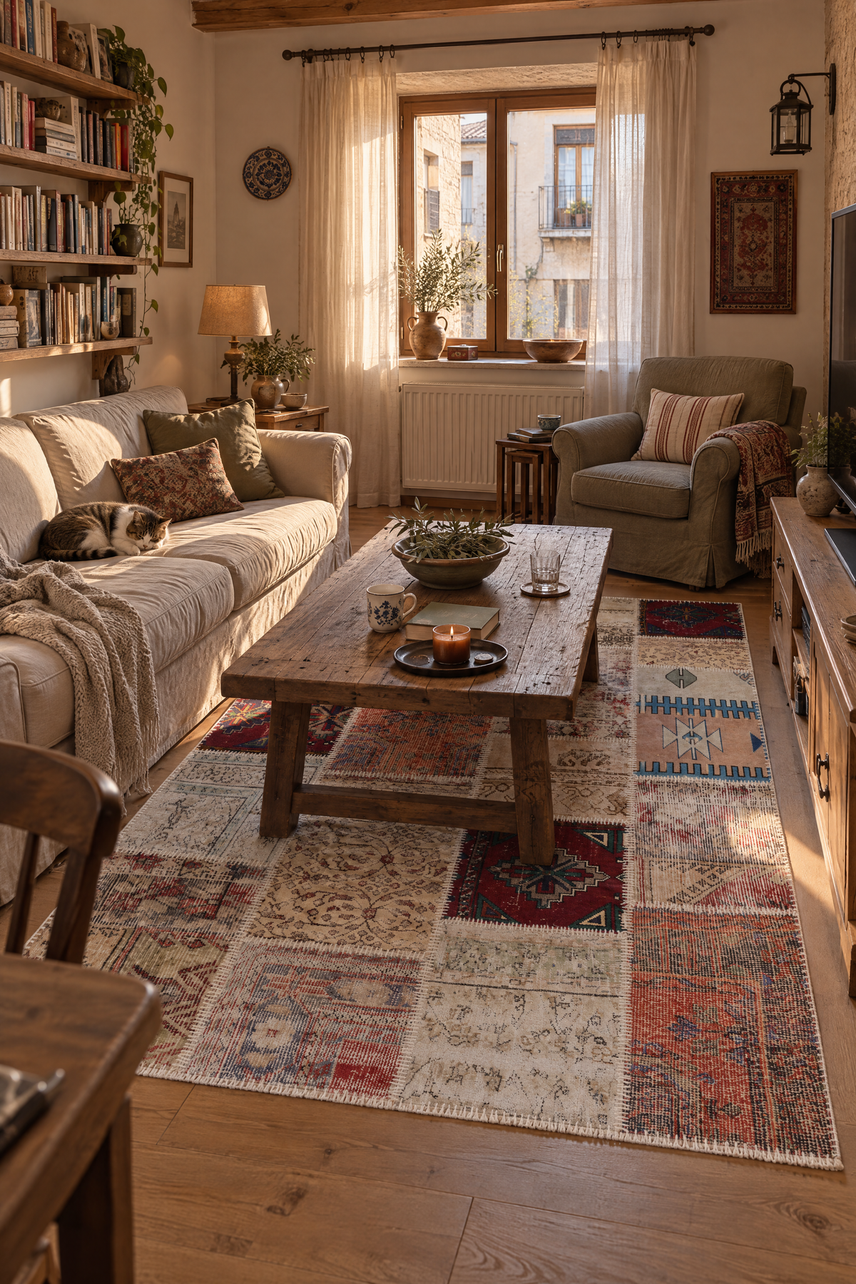 Naar Halı Patchwork El Yapımı Dekoratif Halı 160x230