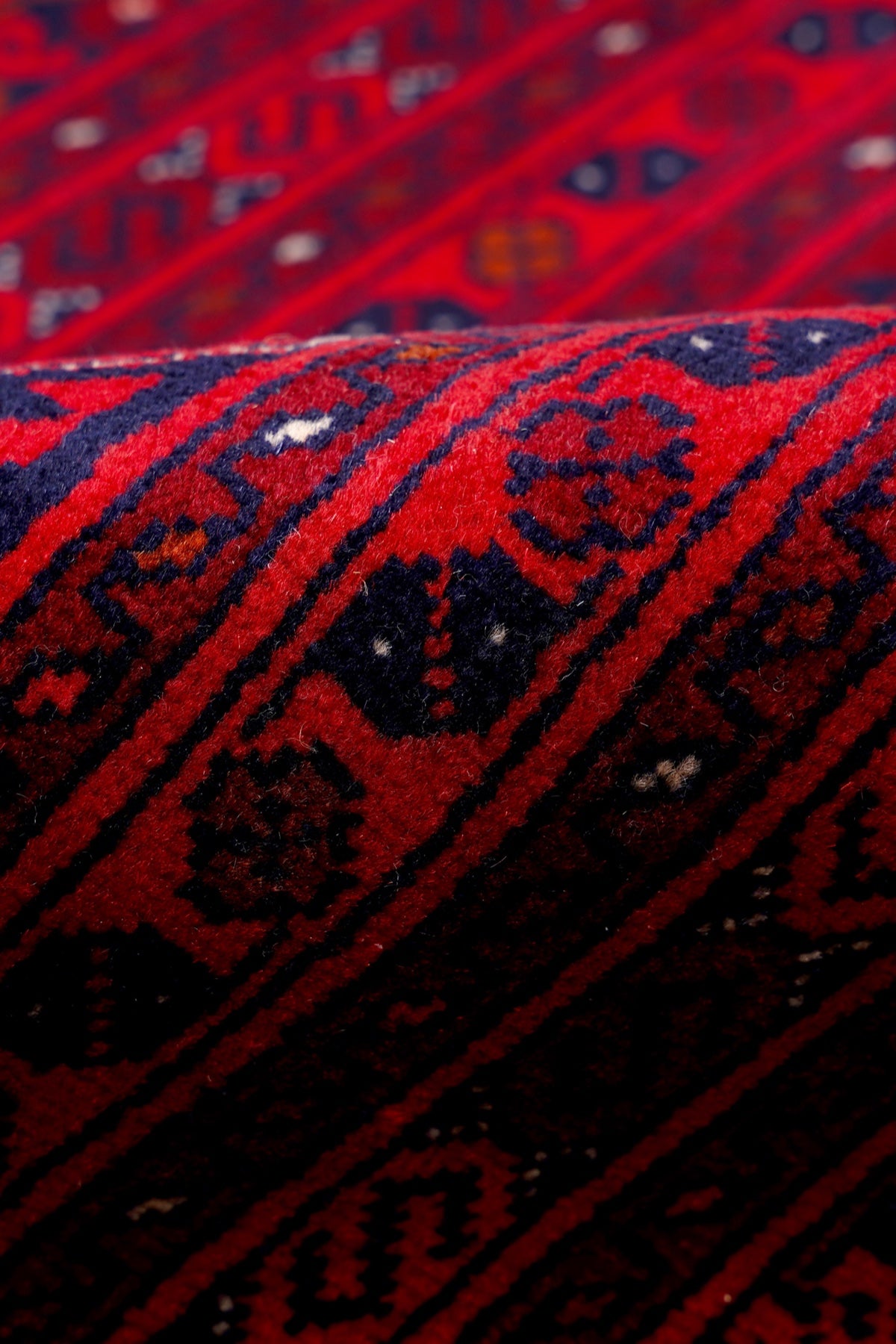 Afgan Bilcik El Dokuma Yün Halı — detay 4