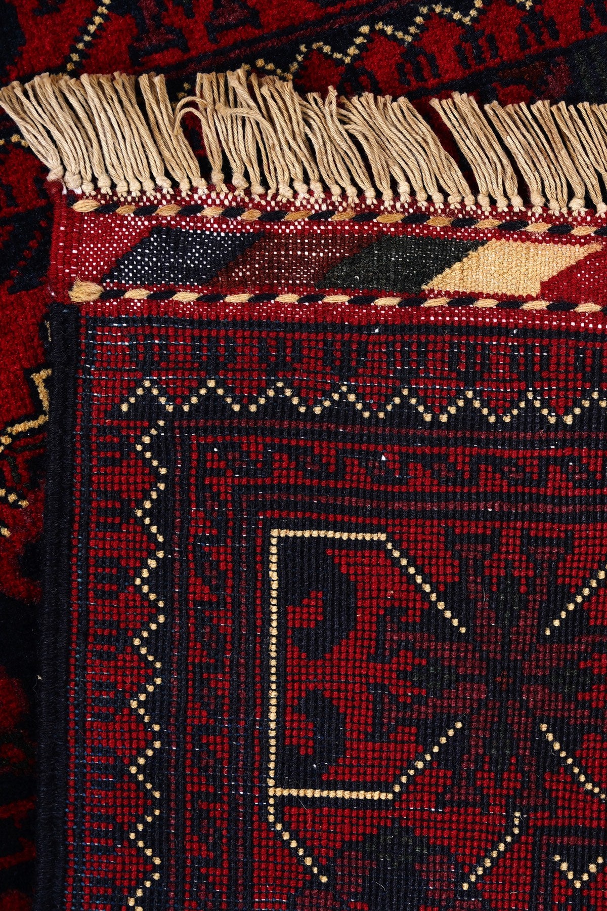 Afgan Khamyab El Dokuma Yün Halı — detay 4
