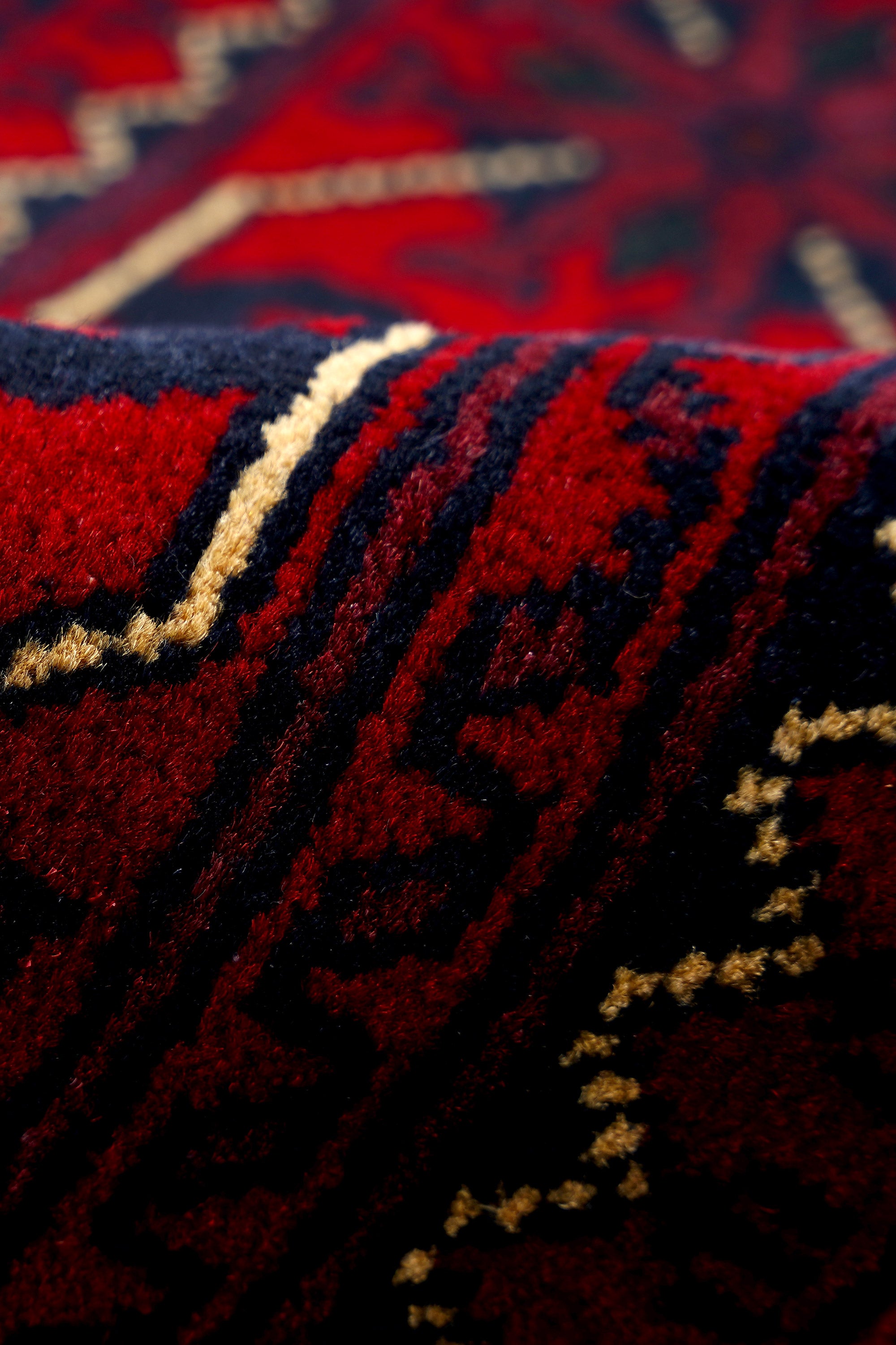 Afgan Khamyab El Dokuma Yün Halı — detay 3