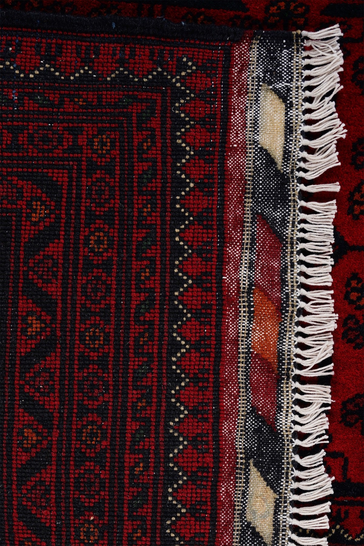 Afgan Khamyab El Dokuma Yün Halı — detay 6