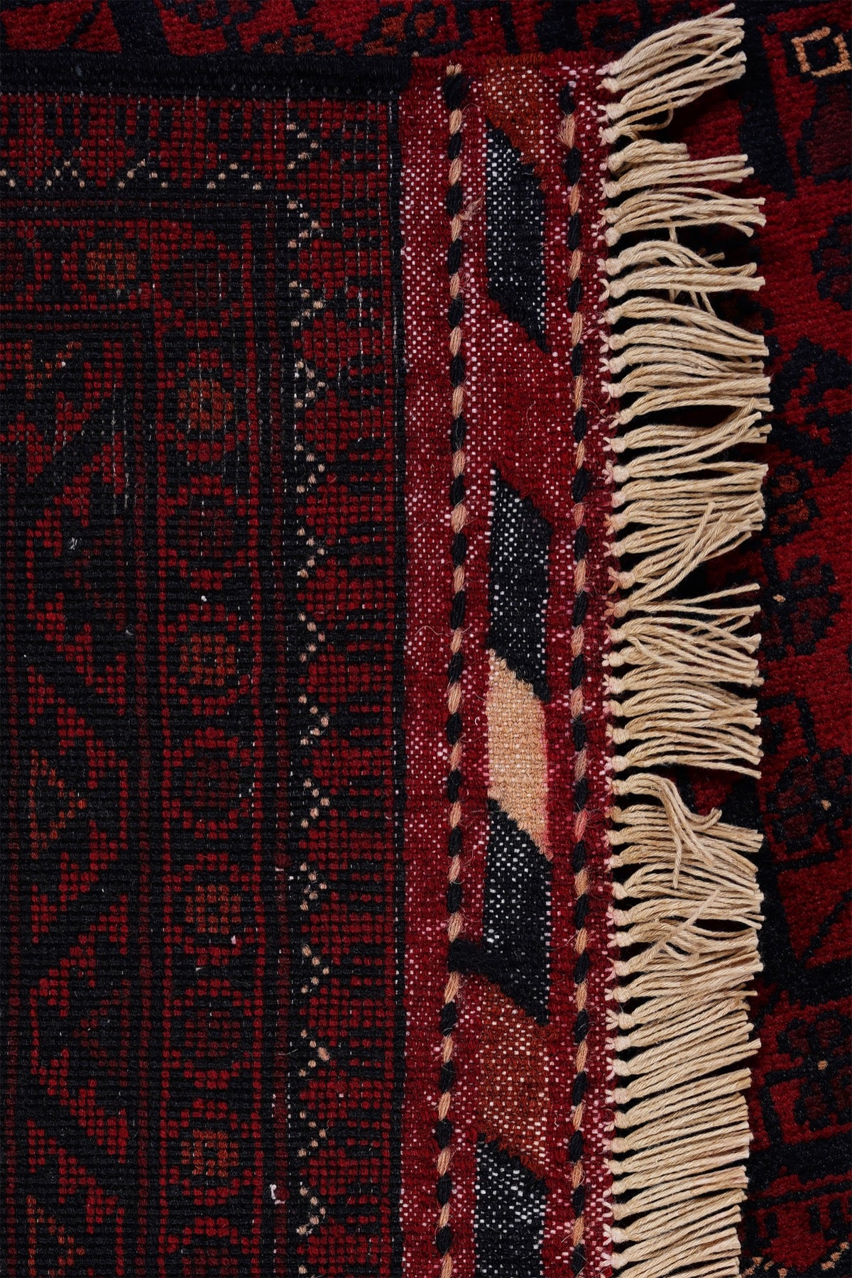 Afgan Khamyab El Dokuma Yün Halı — detay 6