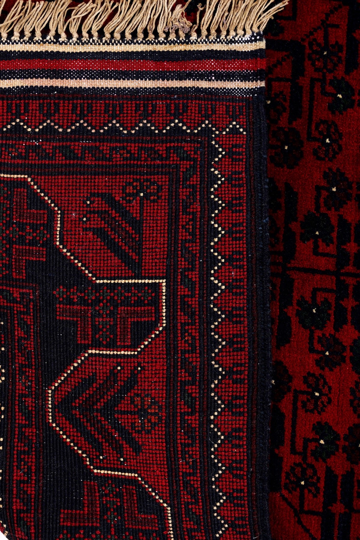 Afgan Khamyab El Dokuma Yün Halı — detay 5