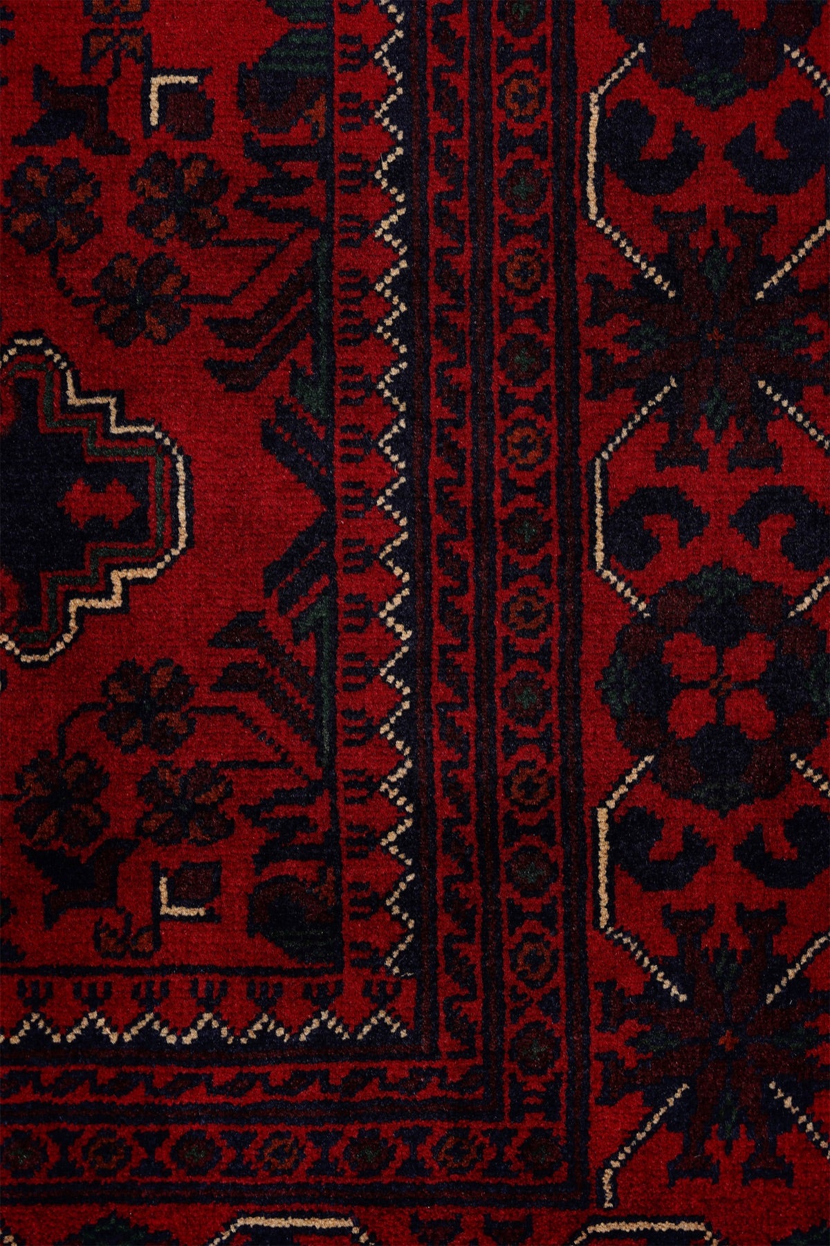 Afgan Khamyab El Dokuma Yün Halı — detay 3