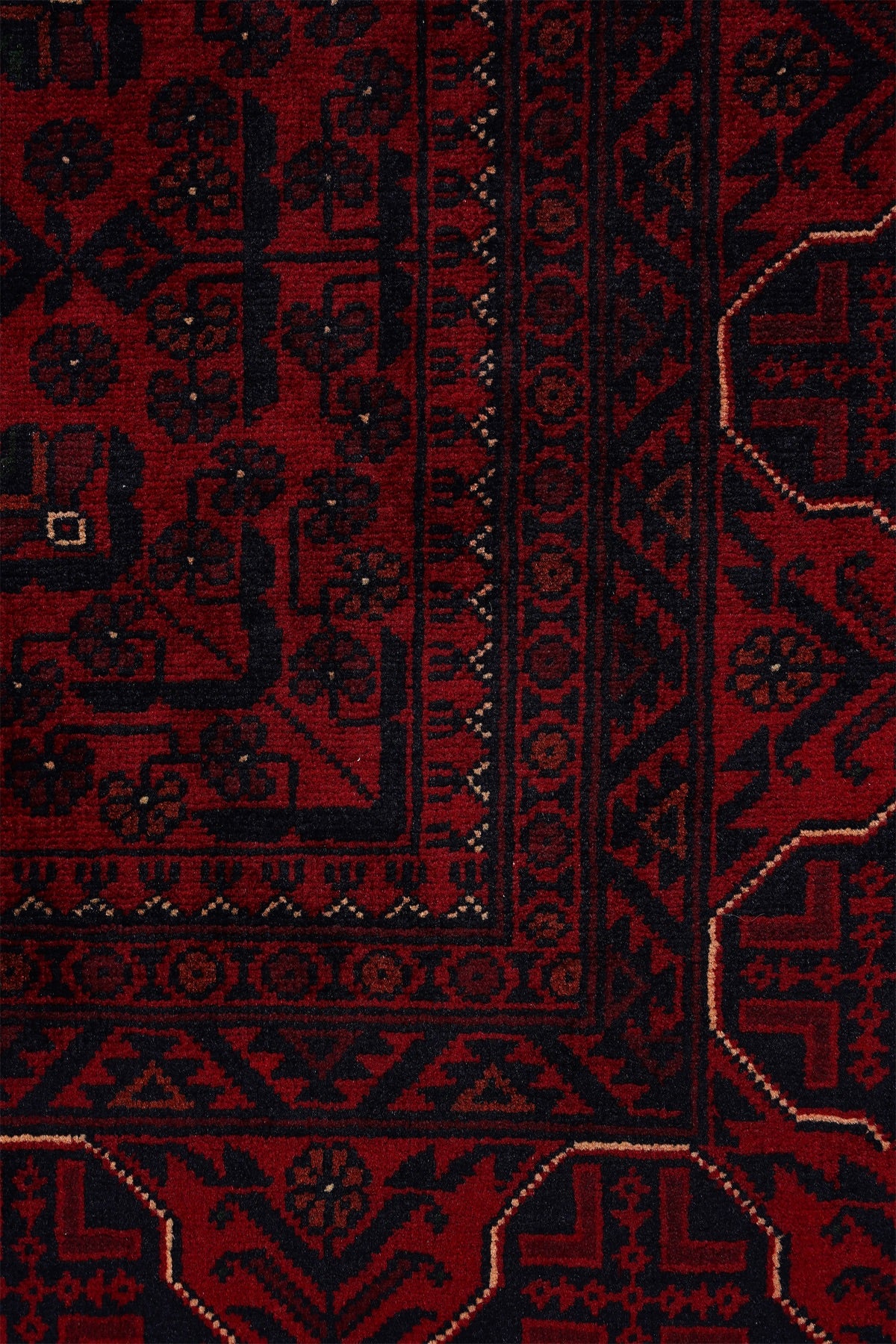 Afgan Khamyab El Dokuma Yün Halı — detay 3