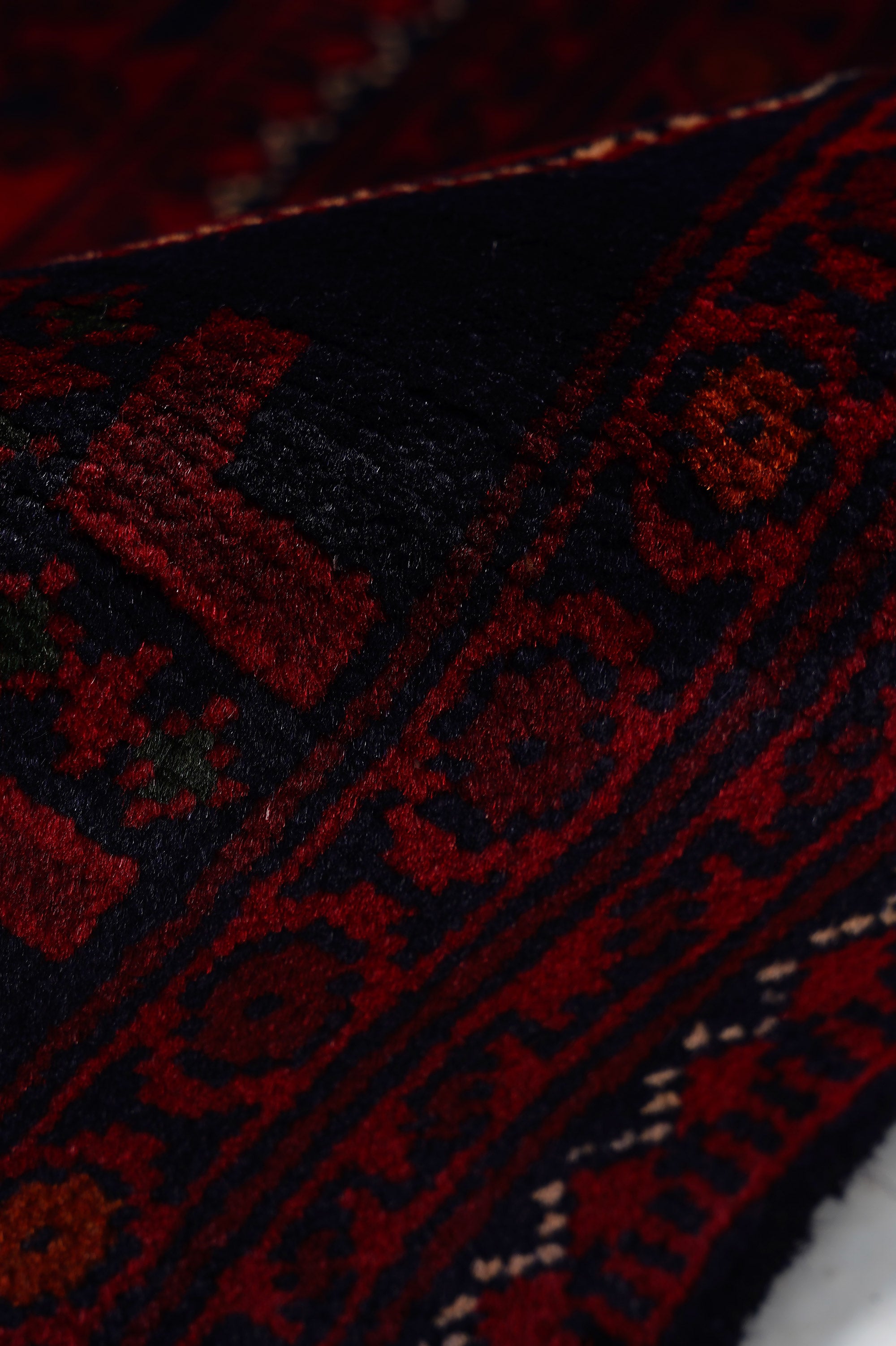 Afgan Khamyab El Dokuma Yün Halı — detay 5