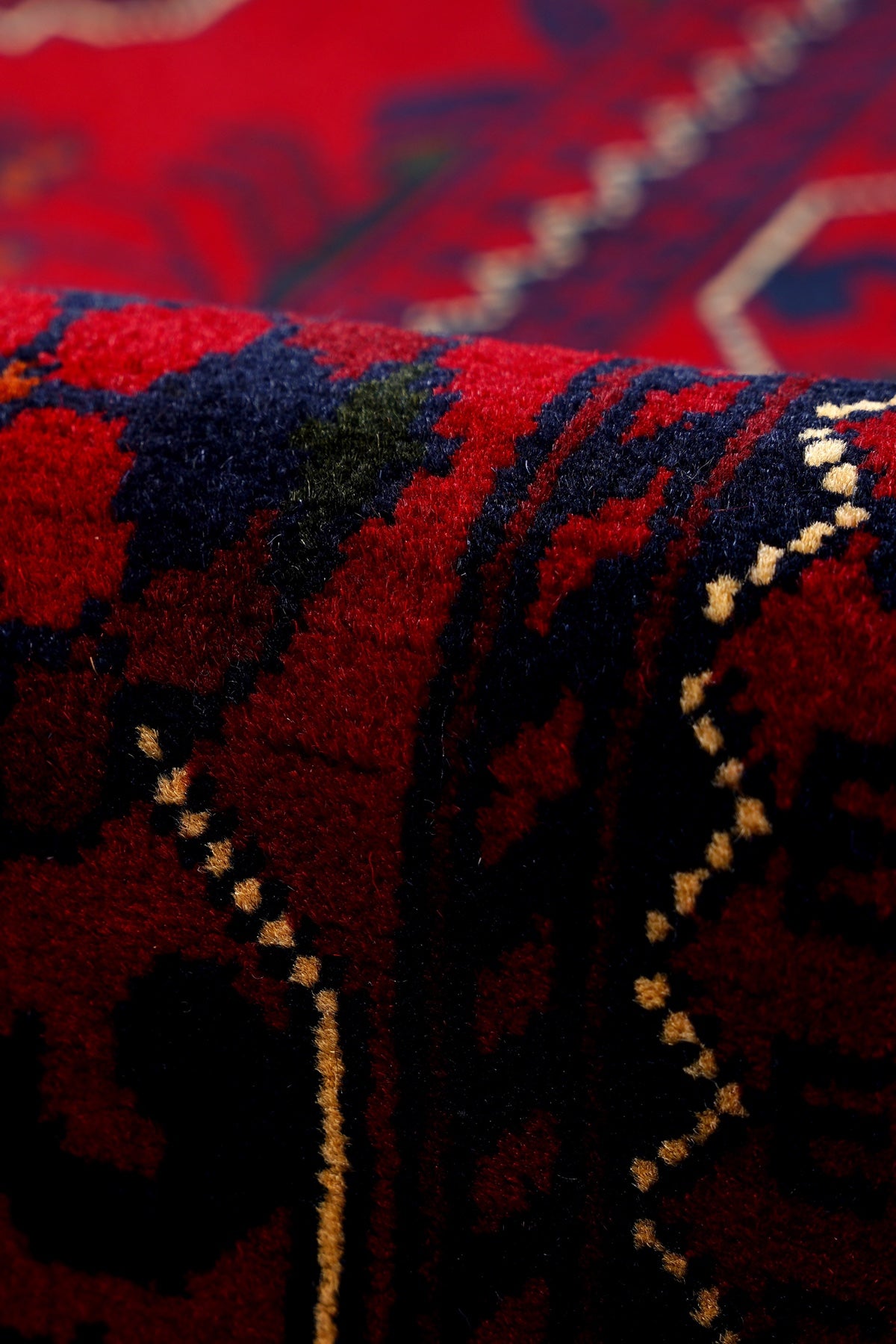 Afgan Khamyab El Dokuma Yün Halı — detay 3