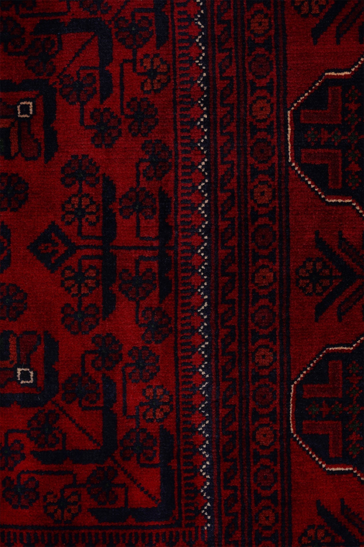 Afgan Khamyab El Dokuma Yün Halı — detay 3