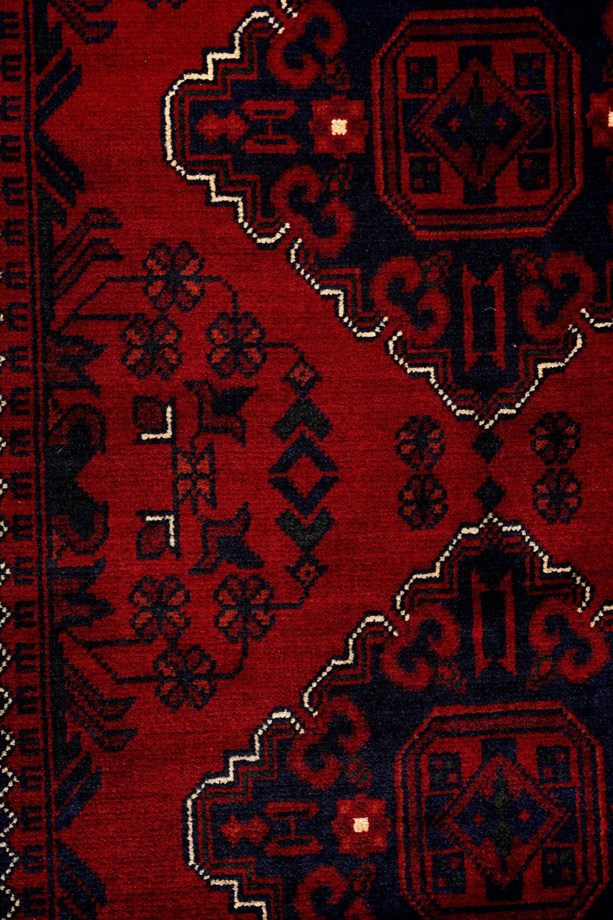 Afgan Khamyab El Dokuma Yün Halı — detay 1
