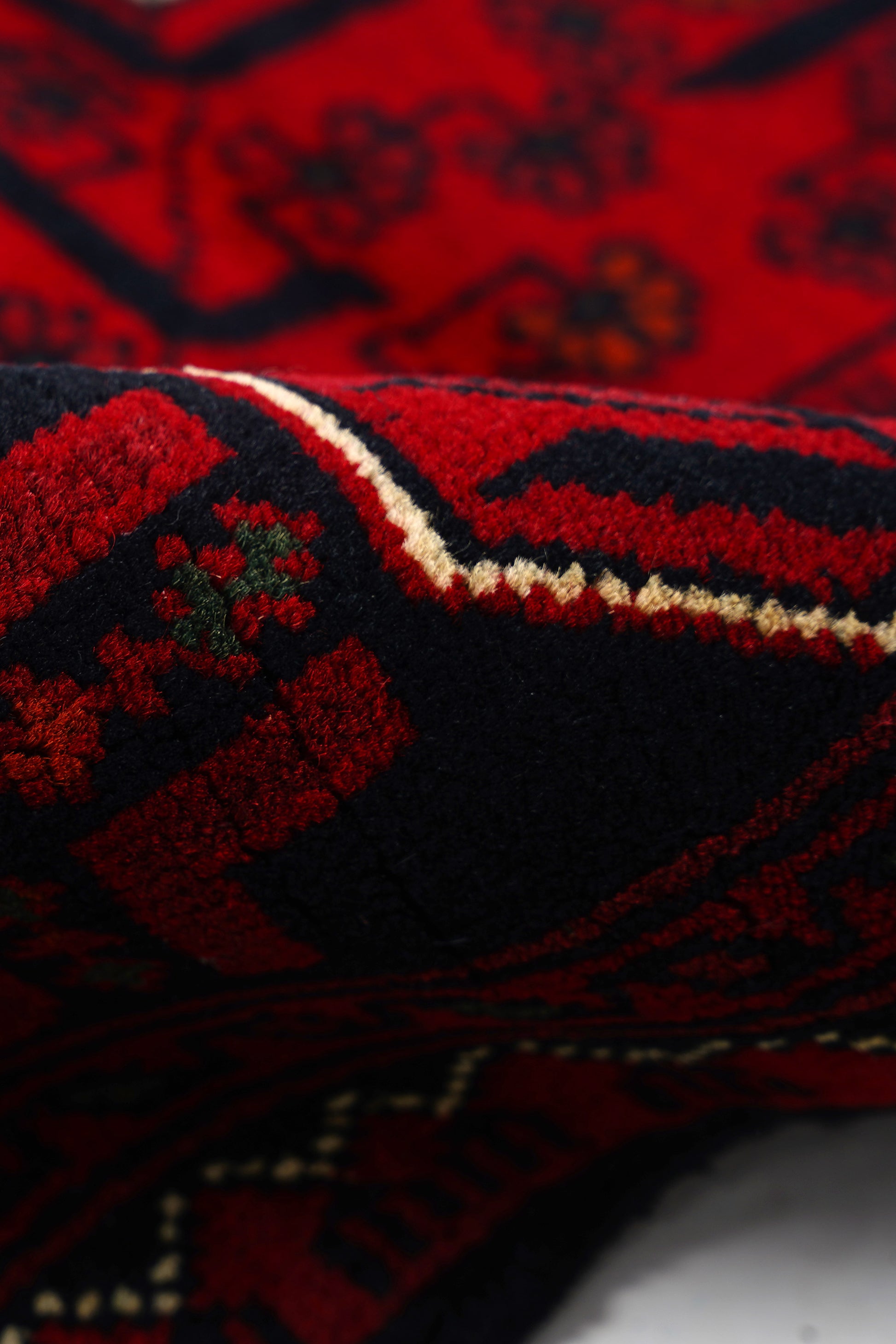 Afgan Khamyab El Dokuma Yün Halı — detay 3
