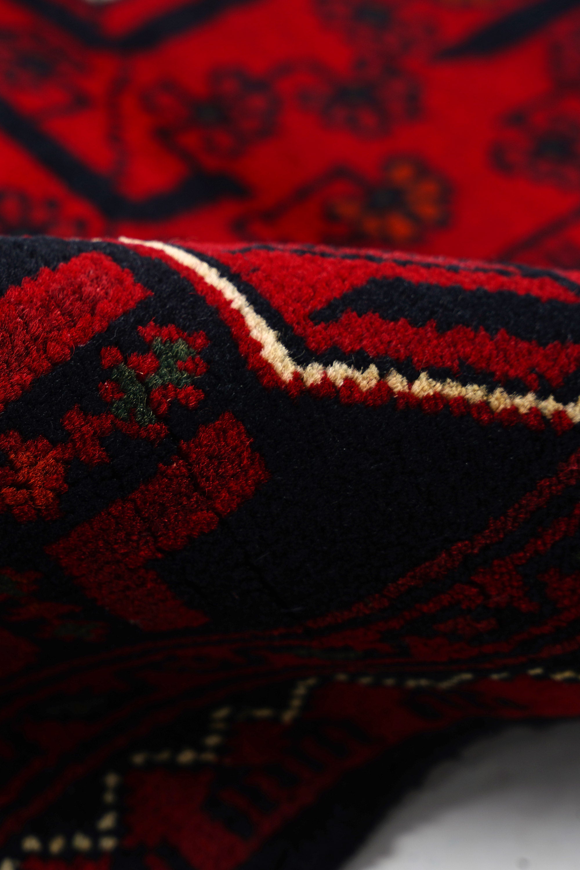 Afgan Khamyab El Dokuma Yün Halı — detay 3