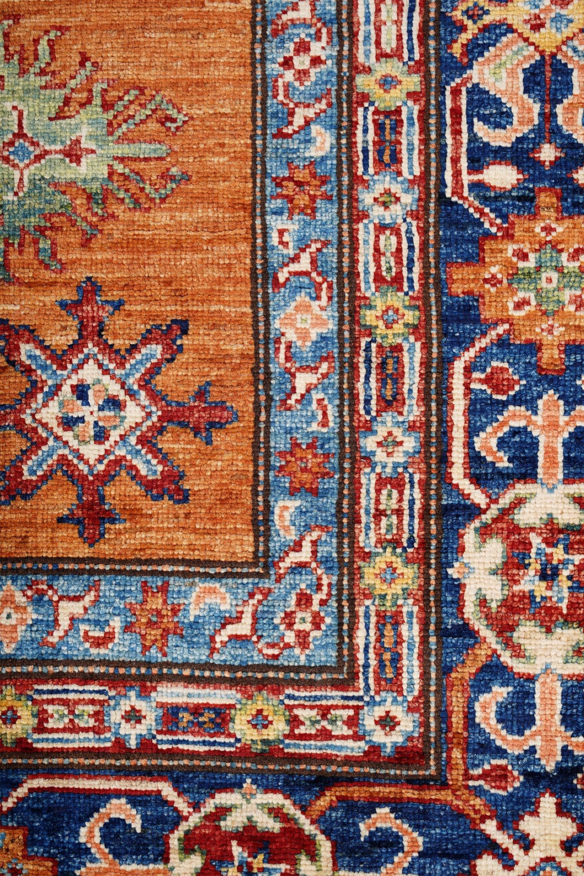 Afgan Şirvan El Dokuma Yün Halı — detay 3