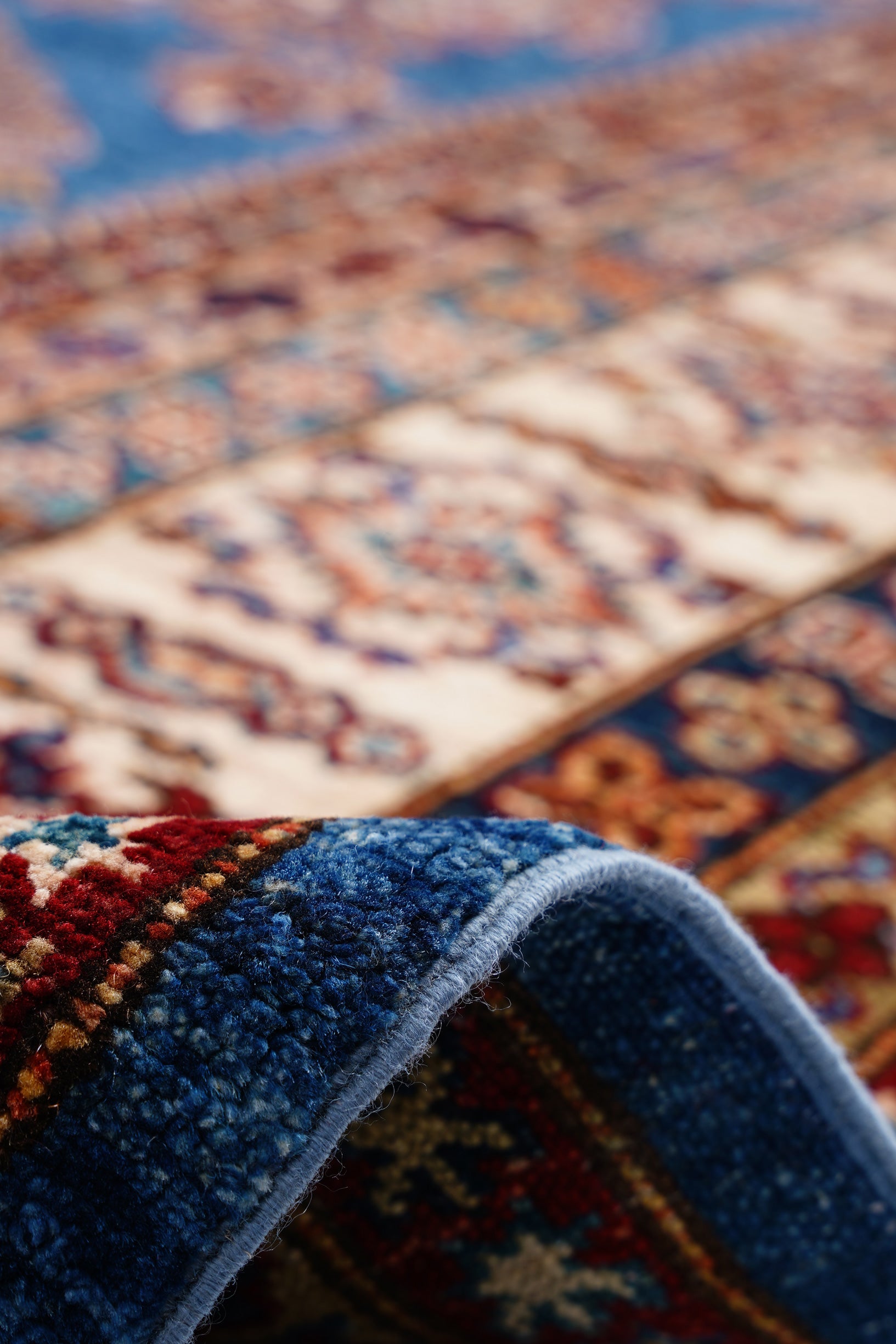 Afgan Şirvan El Dokuma Yün Halı — detay 4