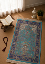 Kumkapı Serisi S818A Lüks Modal Seccade - Turkuaz — namaz odası mockup