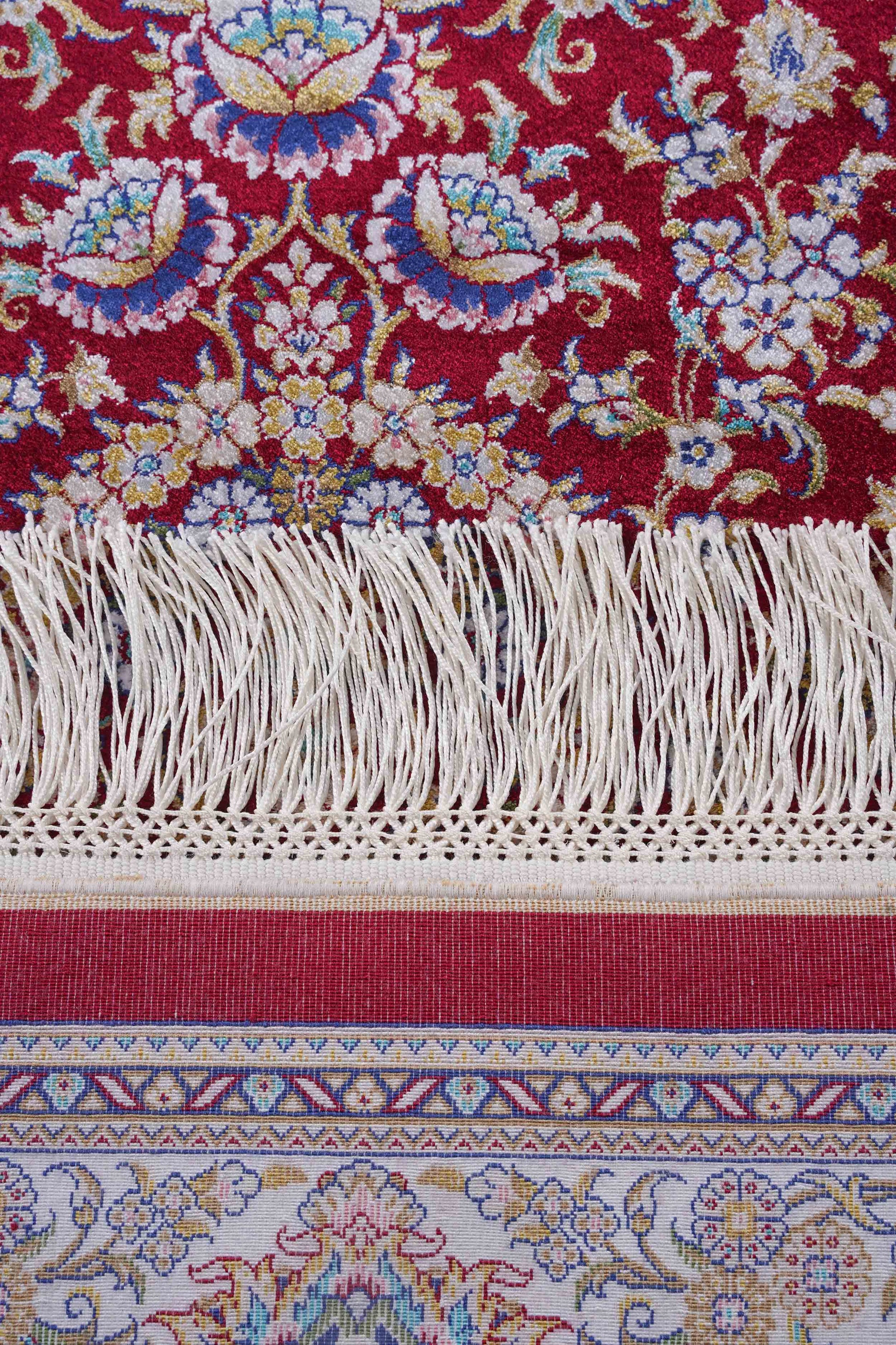 Kumkapı Serisi S818A Lüks Modal Seccade - Bordo, Krem — detay 3