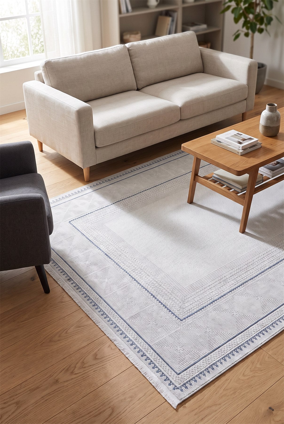 Lavin 4815 Nordic İskandinav Salon Halısı — ortam görseli