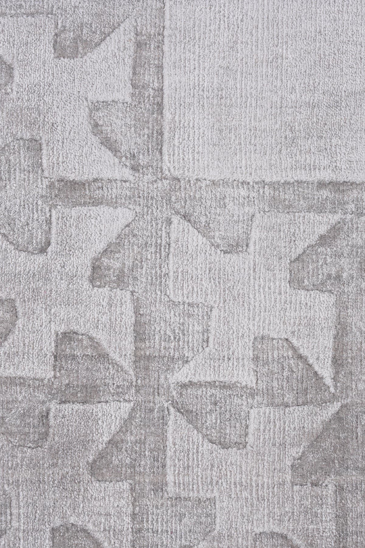 Mao KC 1863 El Dokuma Bambu Halı - Gri — detay 1