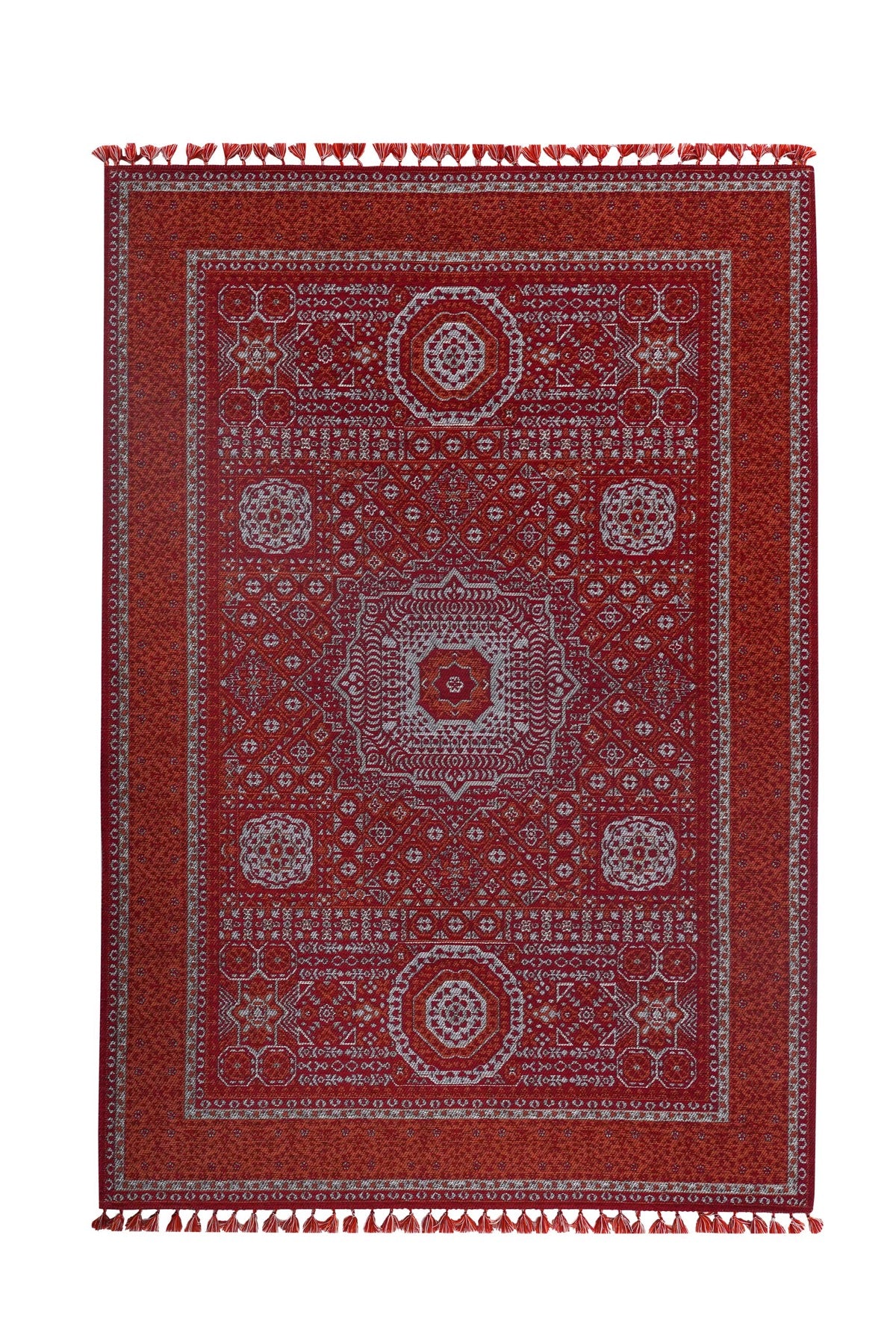 Mira Memlük V18 Kaymaz Tabanlı Yıkanabilir Klasik Kilim — detay 1