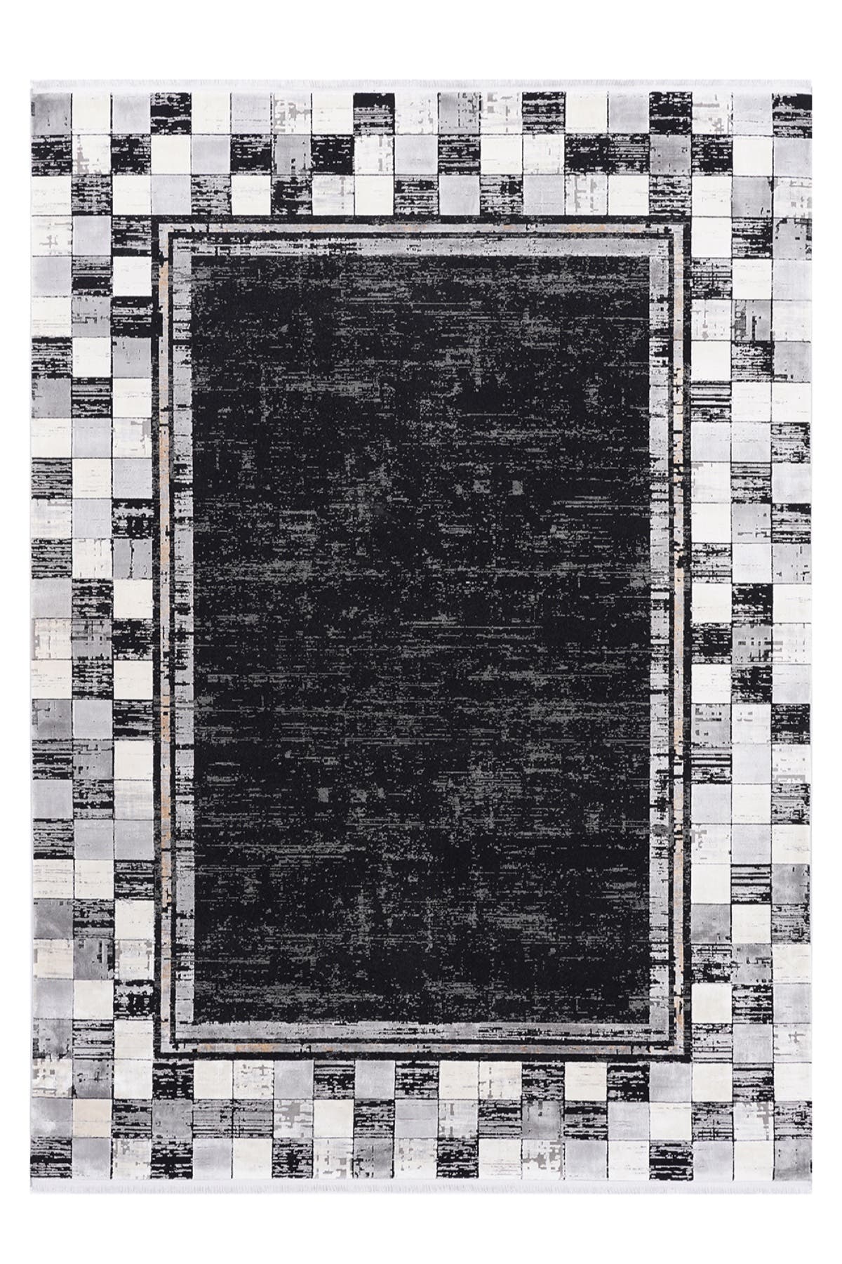 Naar Cornelia 20114A Bambu Halı - Gri — üstten görünüm