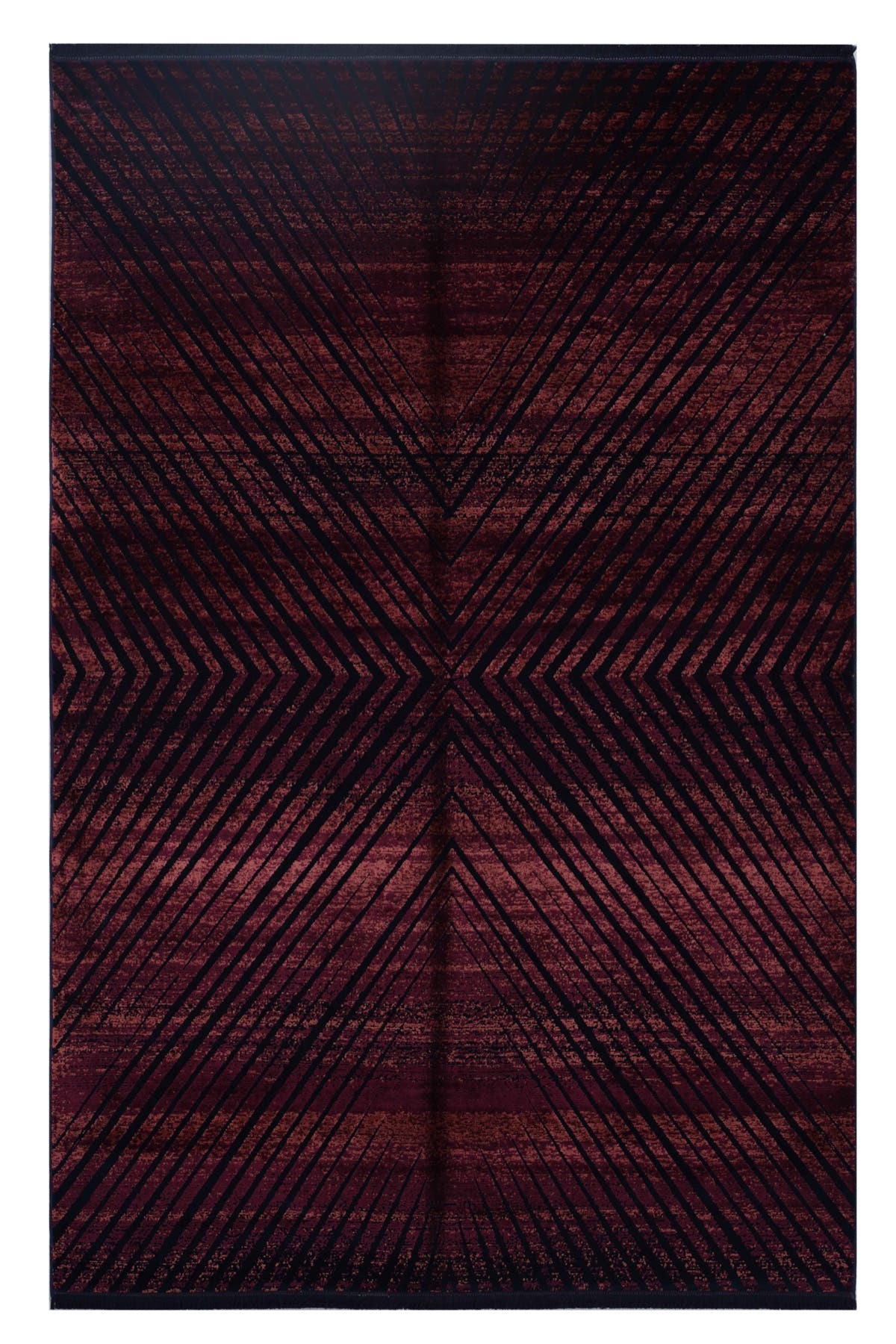 Naar Gloria 6490A Bambu Halı - Bordo — üstten görünüm