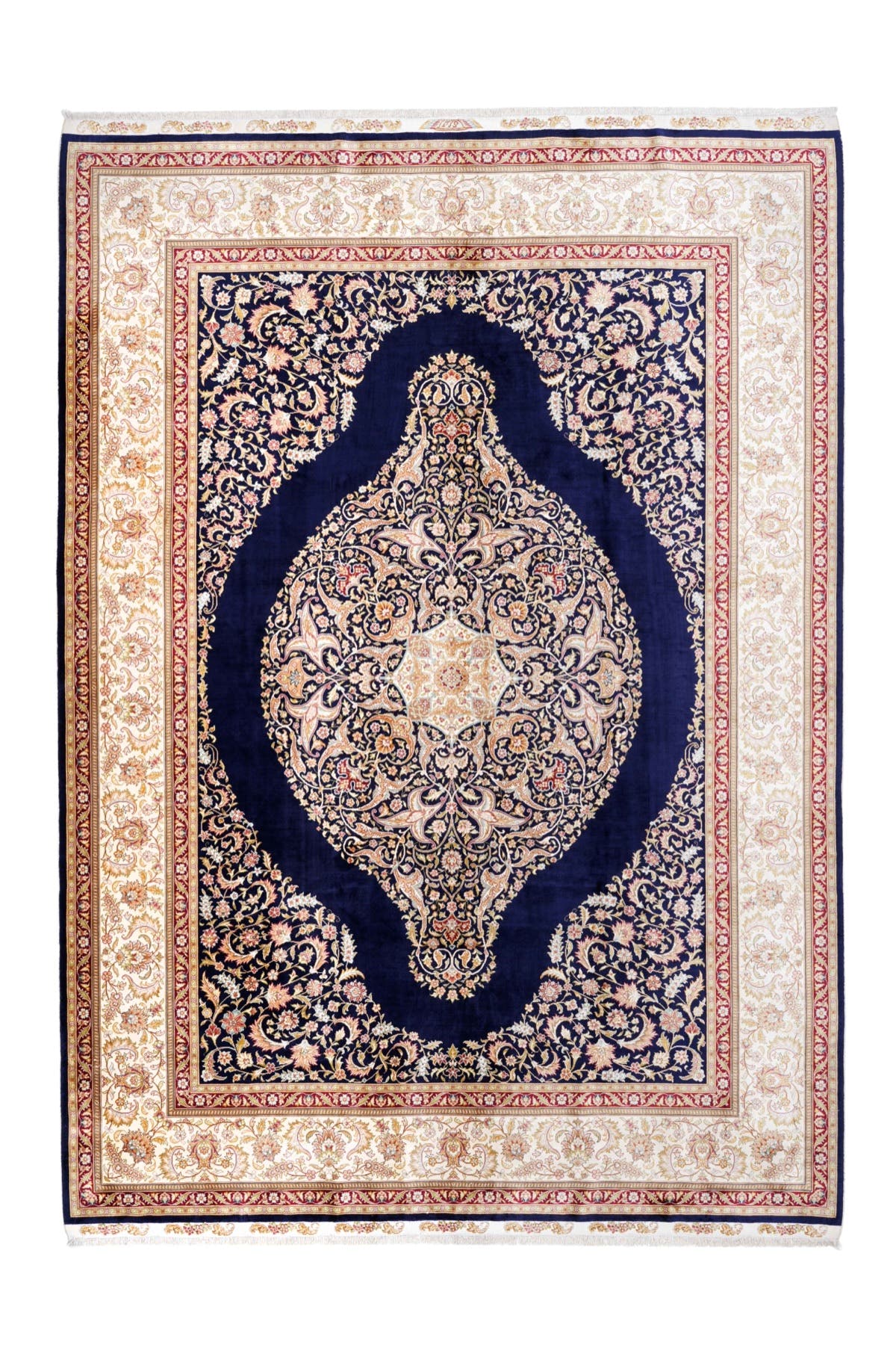 Naar Halı Art Silk 200 El Dokuma İpek Halı — üstten görünüm