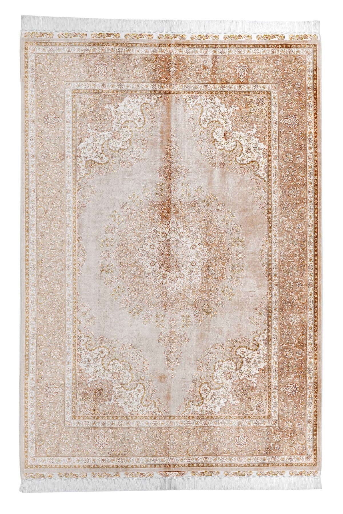Naar Halı Art Silk 200 El Dokuma İpek Halı — üstten görünüm
