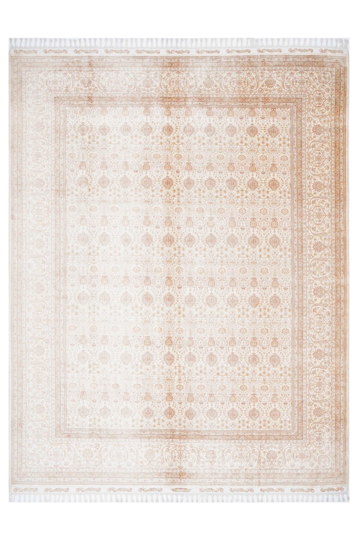 Naar Halı Art Silk 200 El Dokuma İpek Halı — üstten görünüm