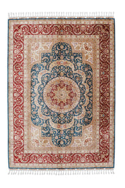Naar Halı Art Silk 230 El Dokuma İpek Halı — üstten görünüm