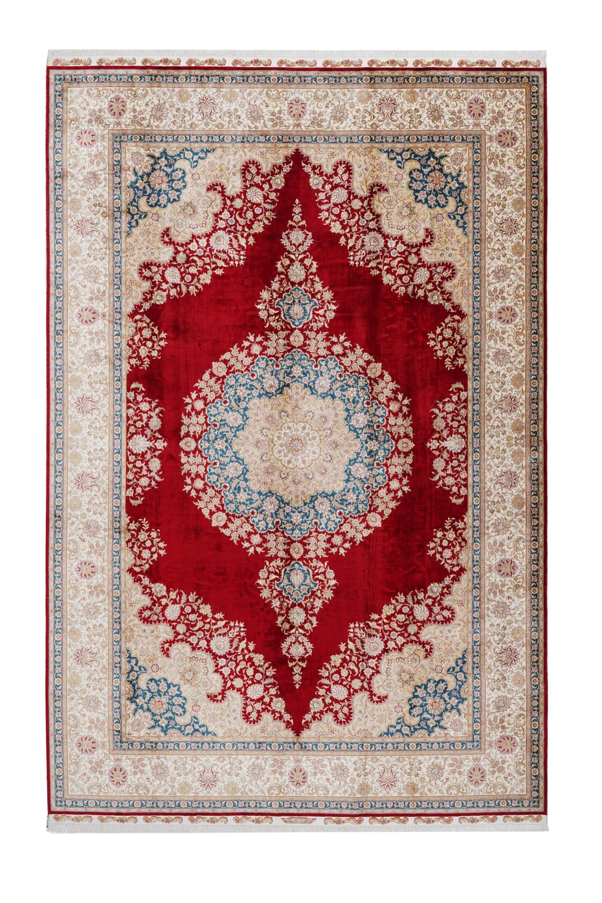 Naar Halı Art Silk 230 El Dokuma İpek Halı — üstten görünüm